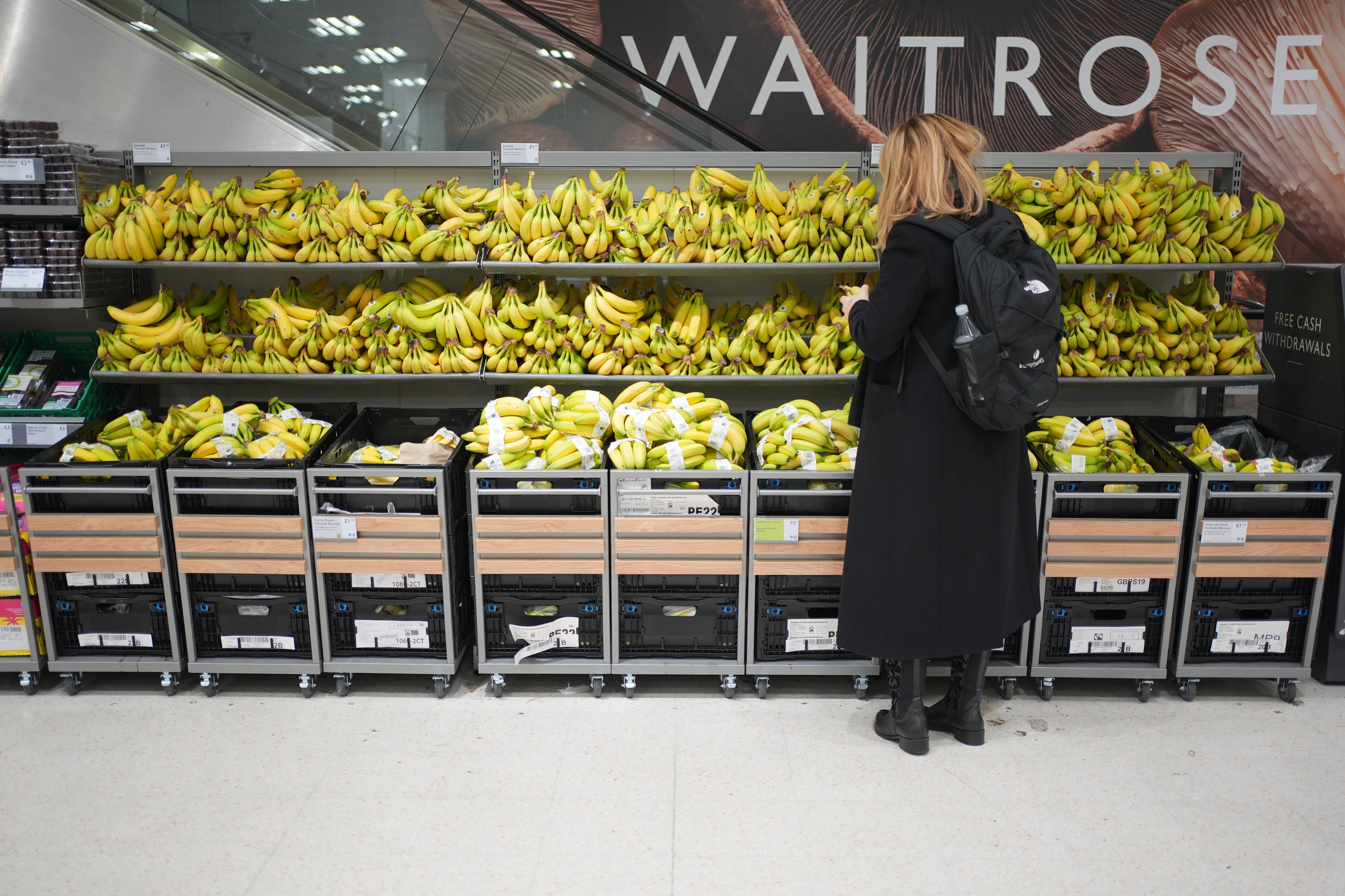 Some 6,000 seasonal jobs are being created in Waitrose stores (Yui Mok/PA)