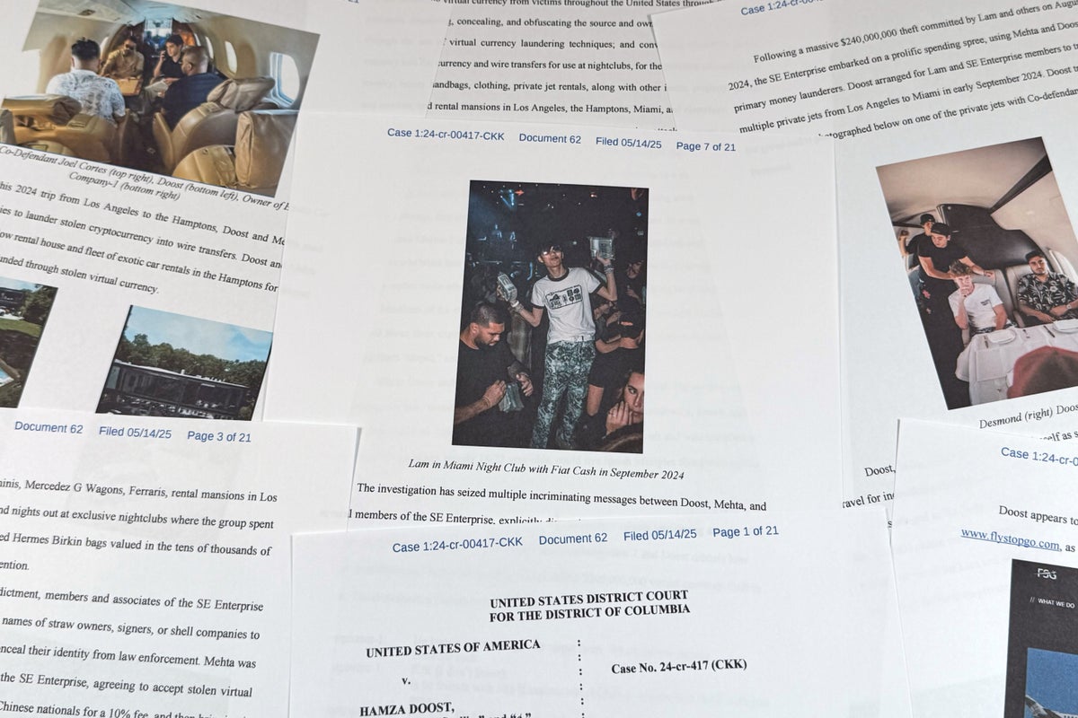 Party life of alleged scammers who went on spending spree after $240m bitcoin theft