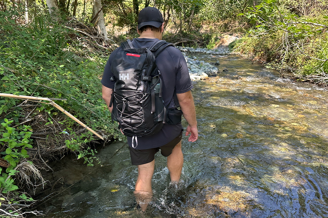 The backpack is quite spacious and has plenty of room to be used as a carry-on on your trips (Alessia Armenise/The Independent)