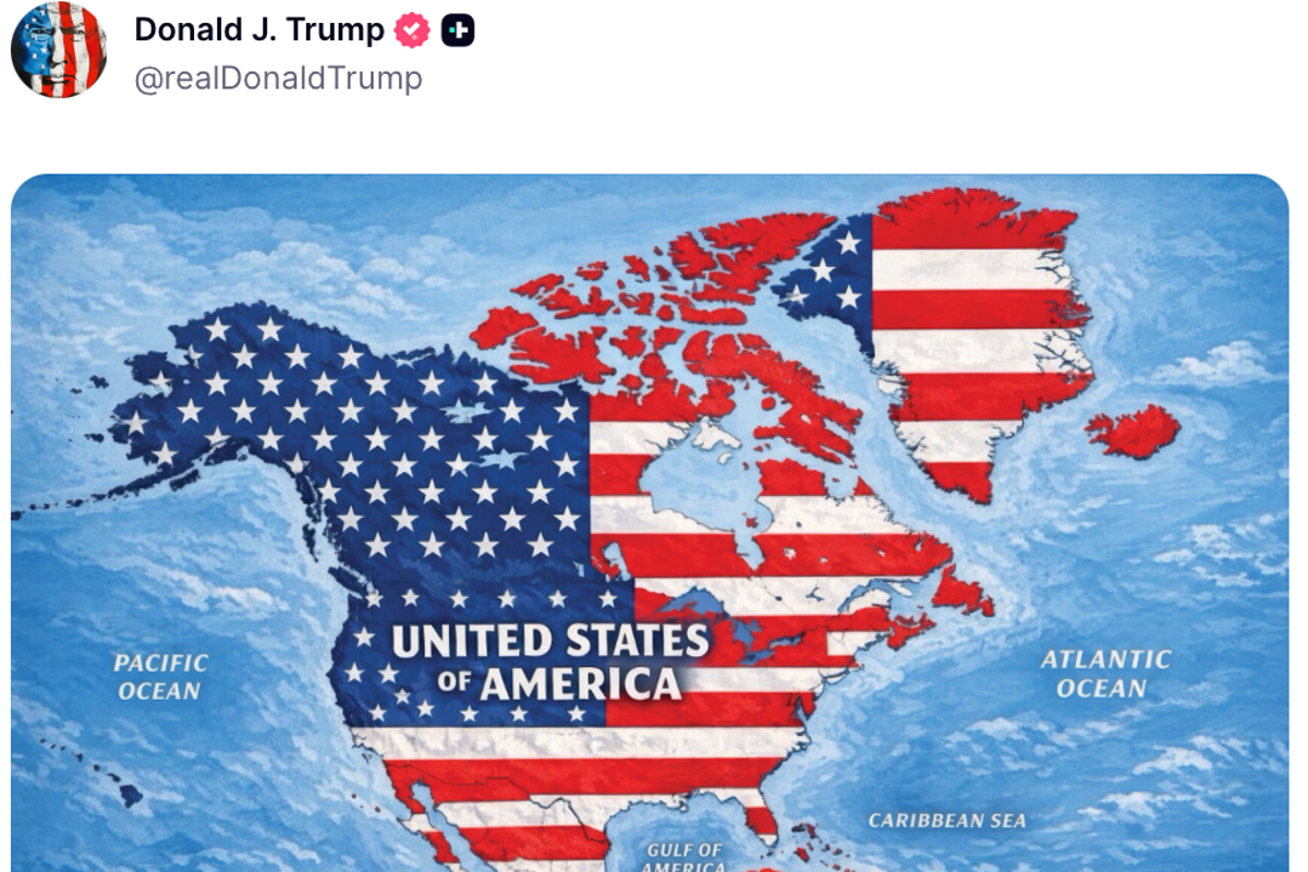 Trump's U.S. Flag Map Sparks Diplomatic Outrage
