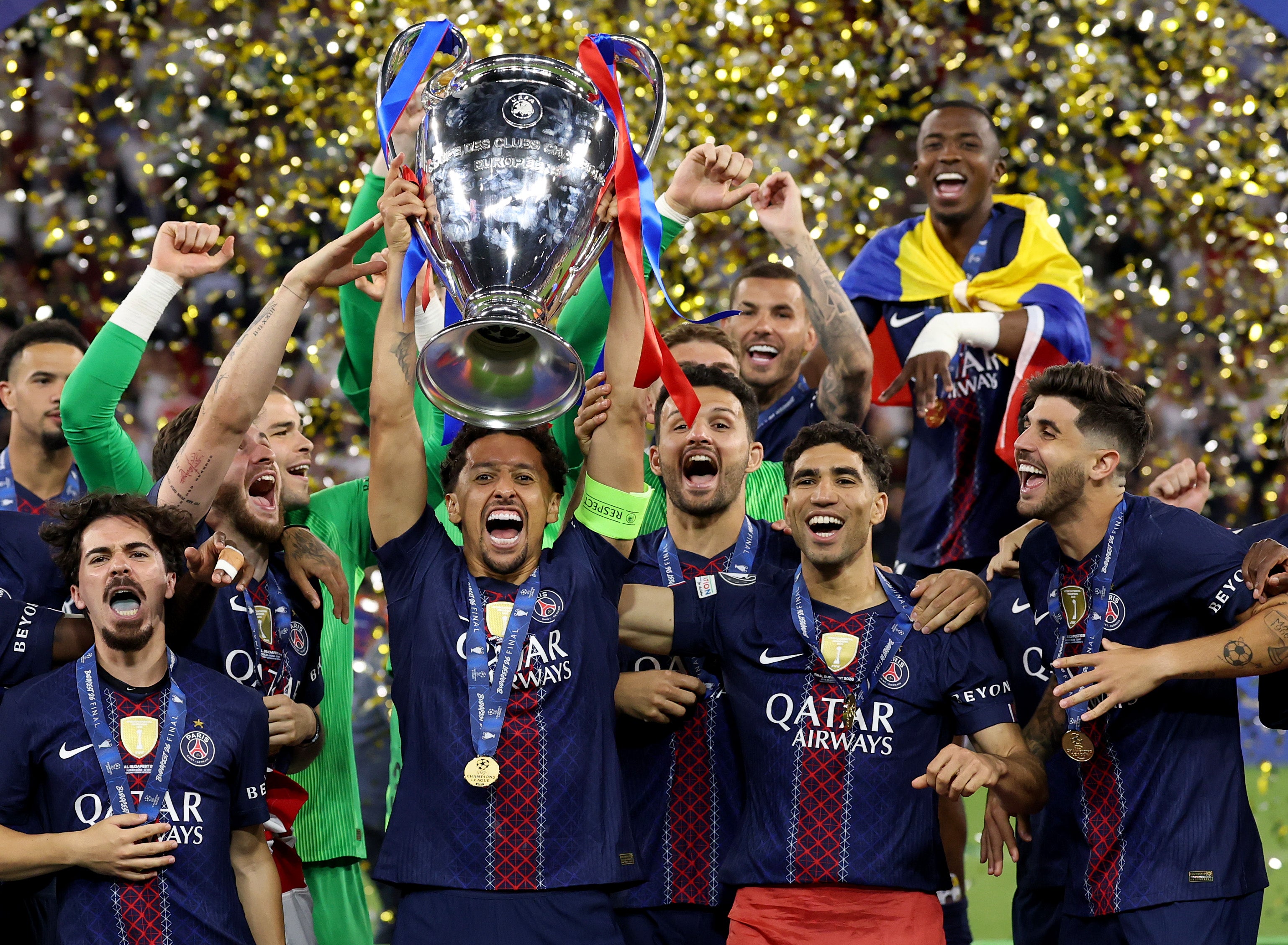 PSG are attempting to win a third Champions League title in a row