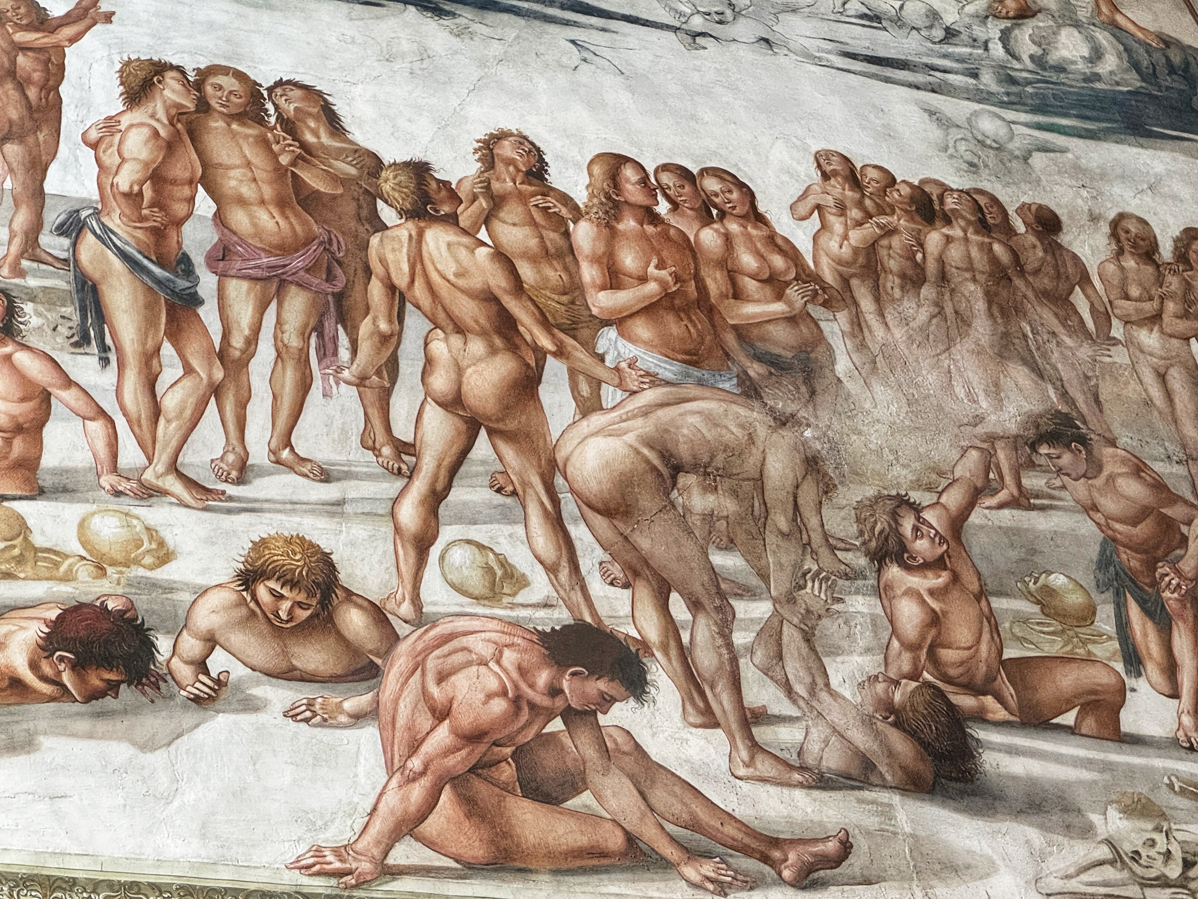 Luca Signorelli's frescoes show muscular, naked souls being dragged towards hell