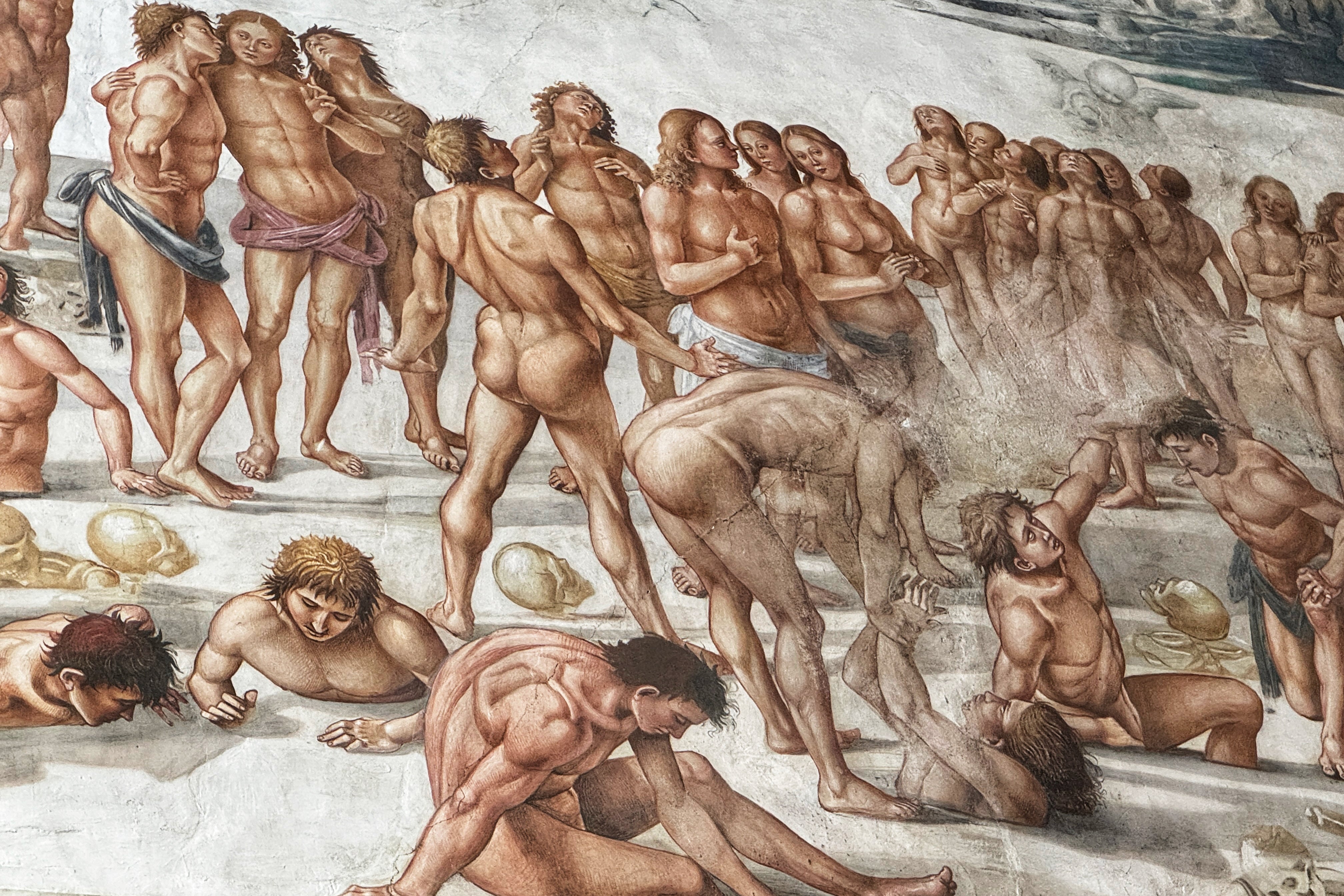 Luca Signorelli's frescoes show muscular, naked souls being dragged towards hell (Phil Thomas)