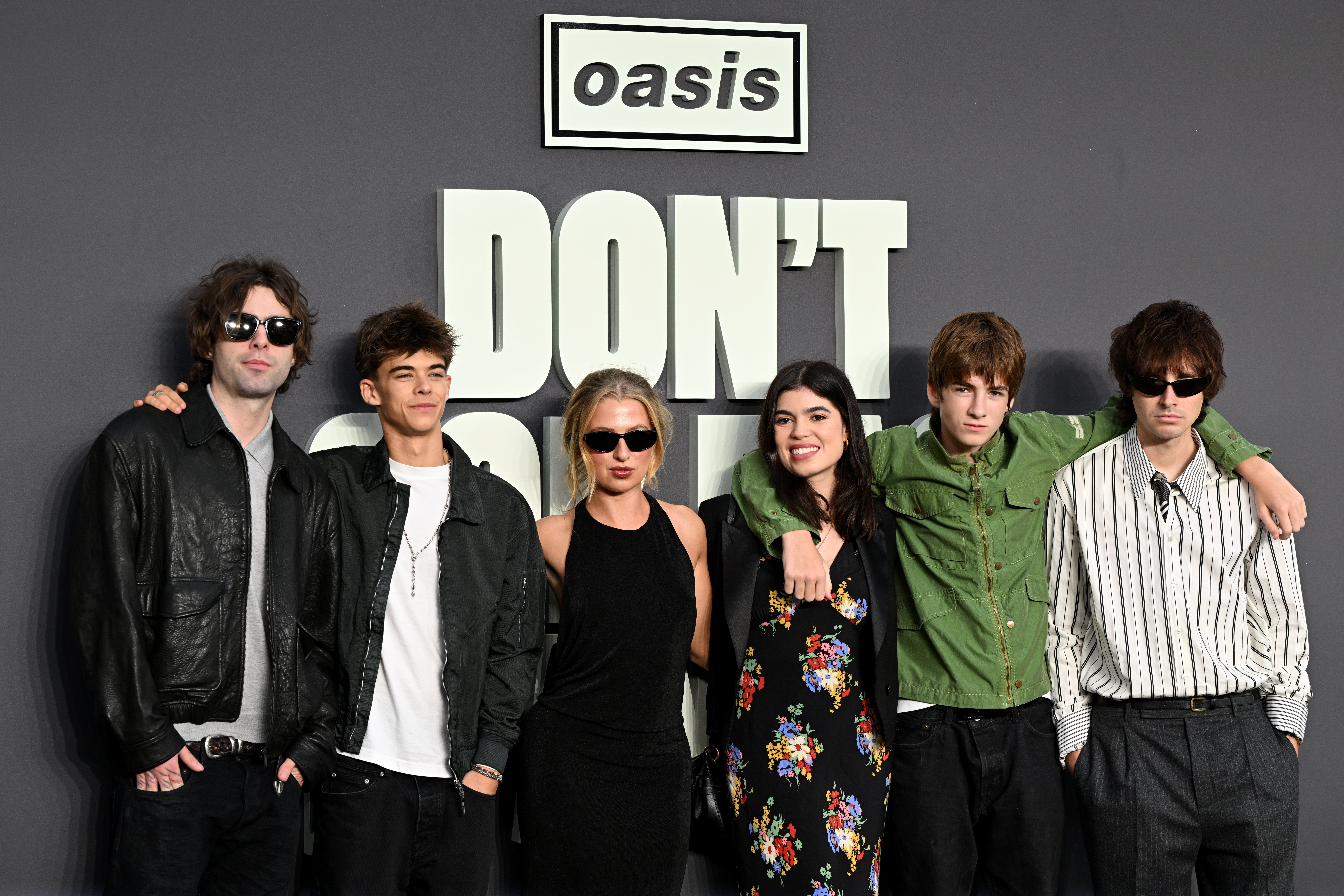 (left to right) Lennon Gallagher, Donovan Gallagher, Anais Gallagher, Molly Gallagher, Sonny Gallagher and Gene Gallagher (Doug Peters/PA) (PA Wire)
