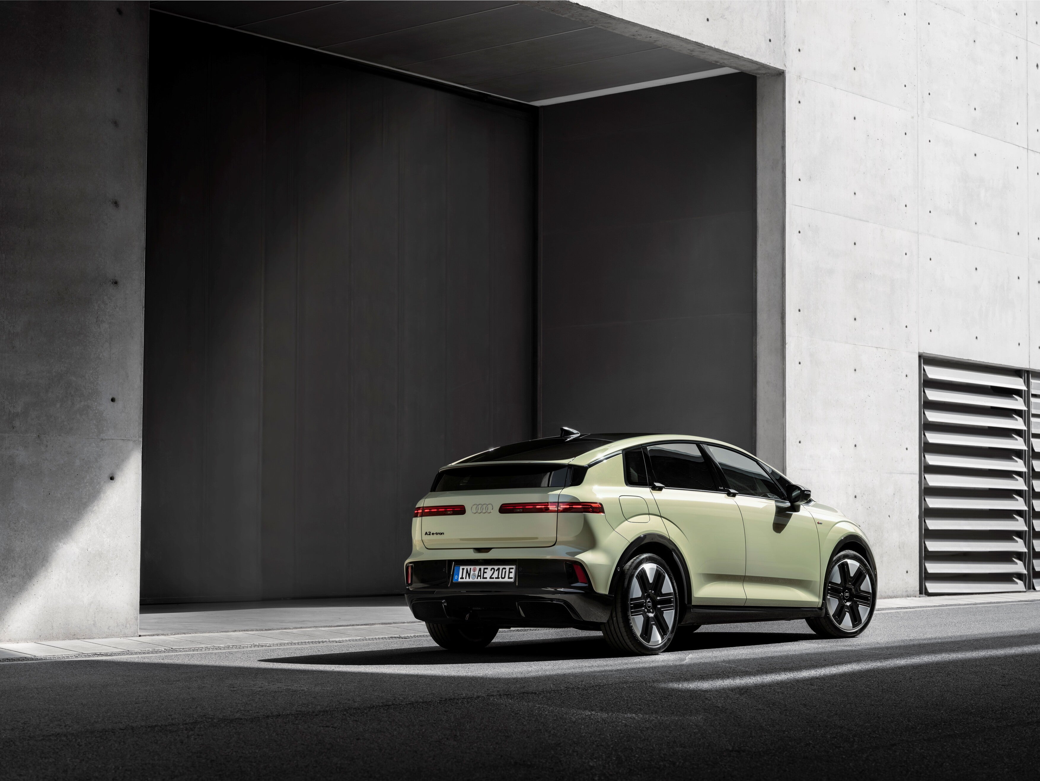 The new Audi A2 has a near-vertical rear end, just as the original model did