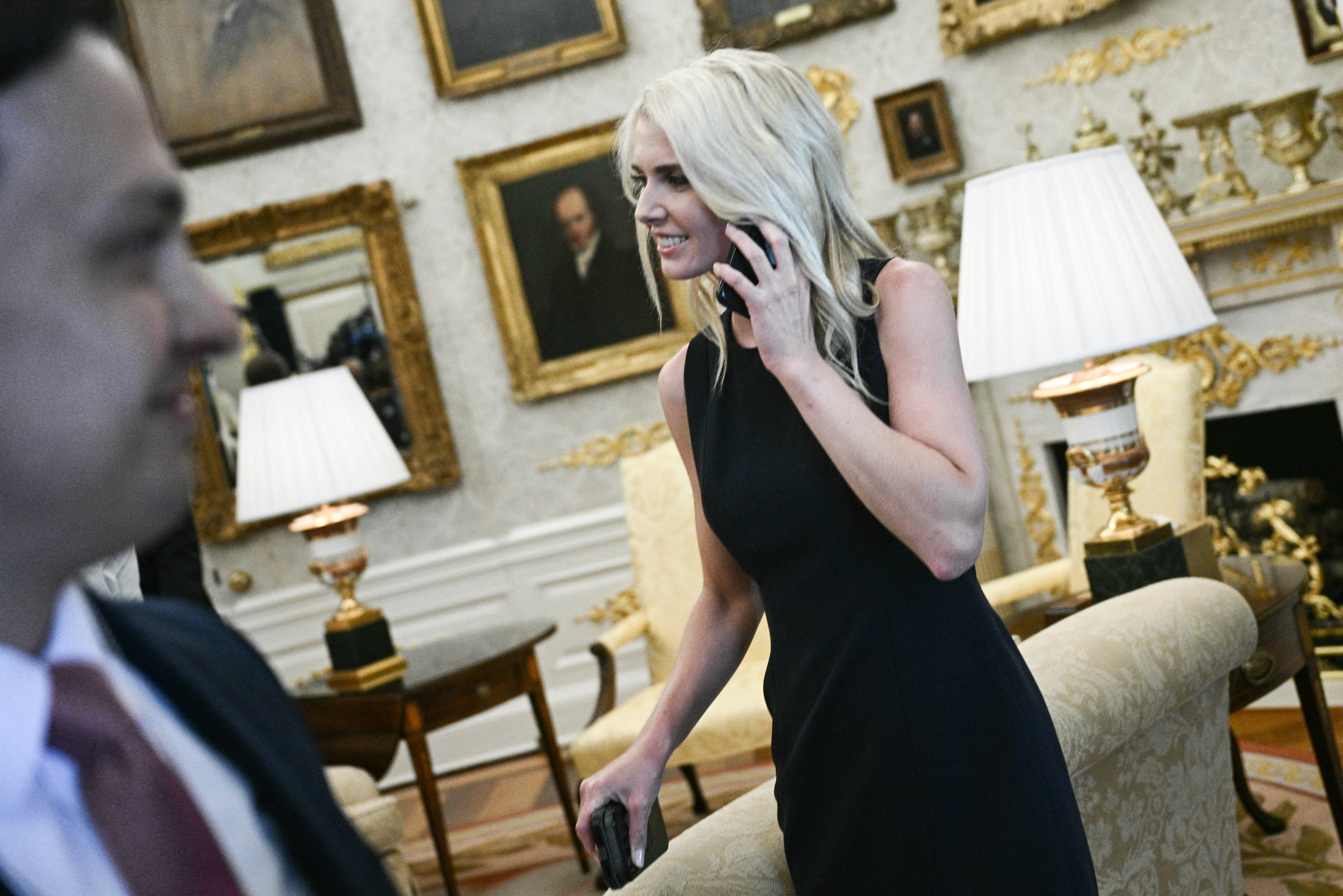 Harp reportedly often manages the president’s social media output and takes dictation for future posts from President Trump