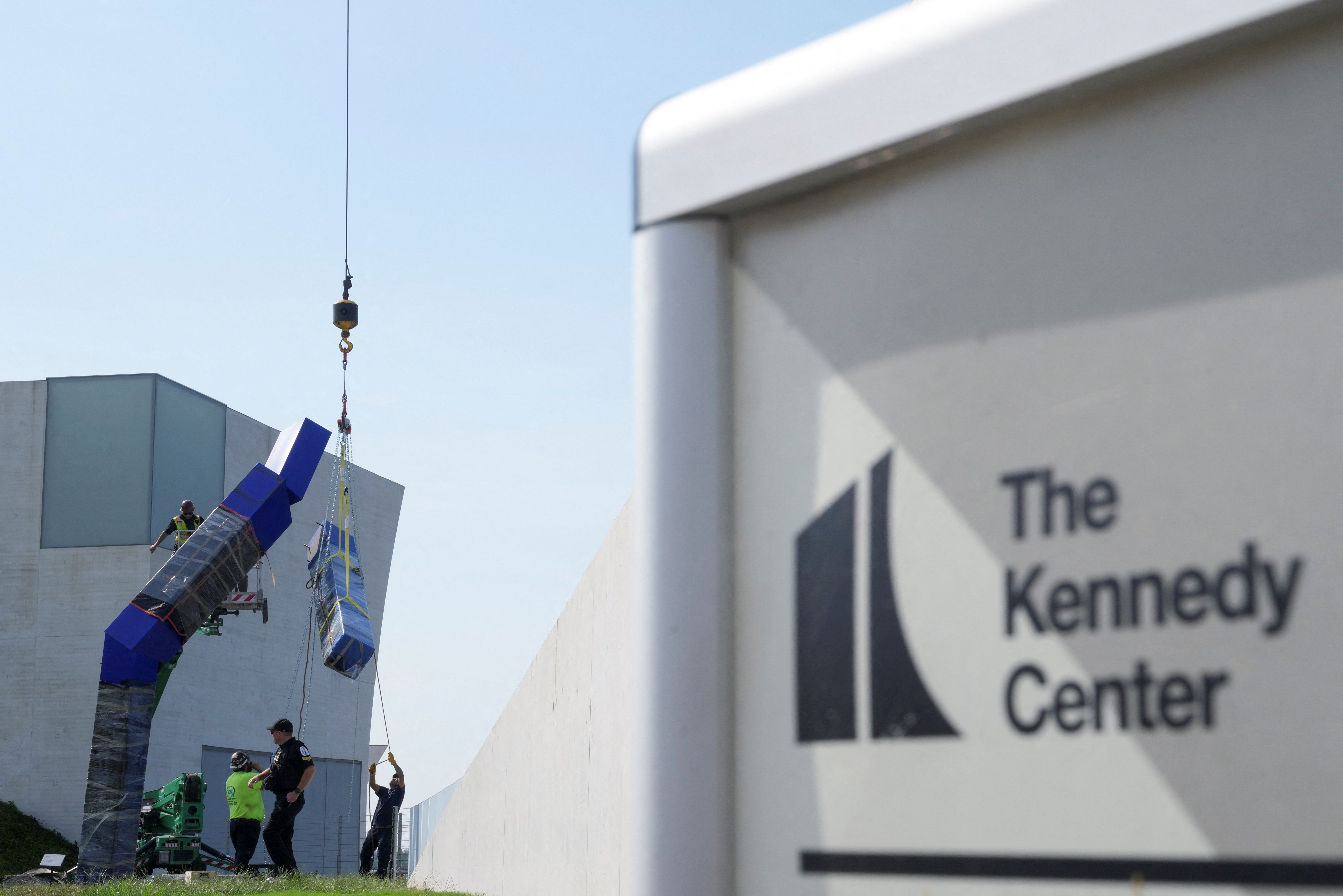The Kennedy Center is already at work remaking the venue under Trump with the abrupt removal of a site-specific sculpture from the grounds
