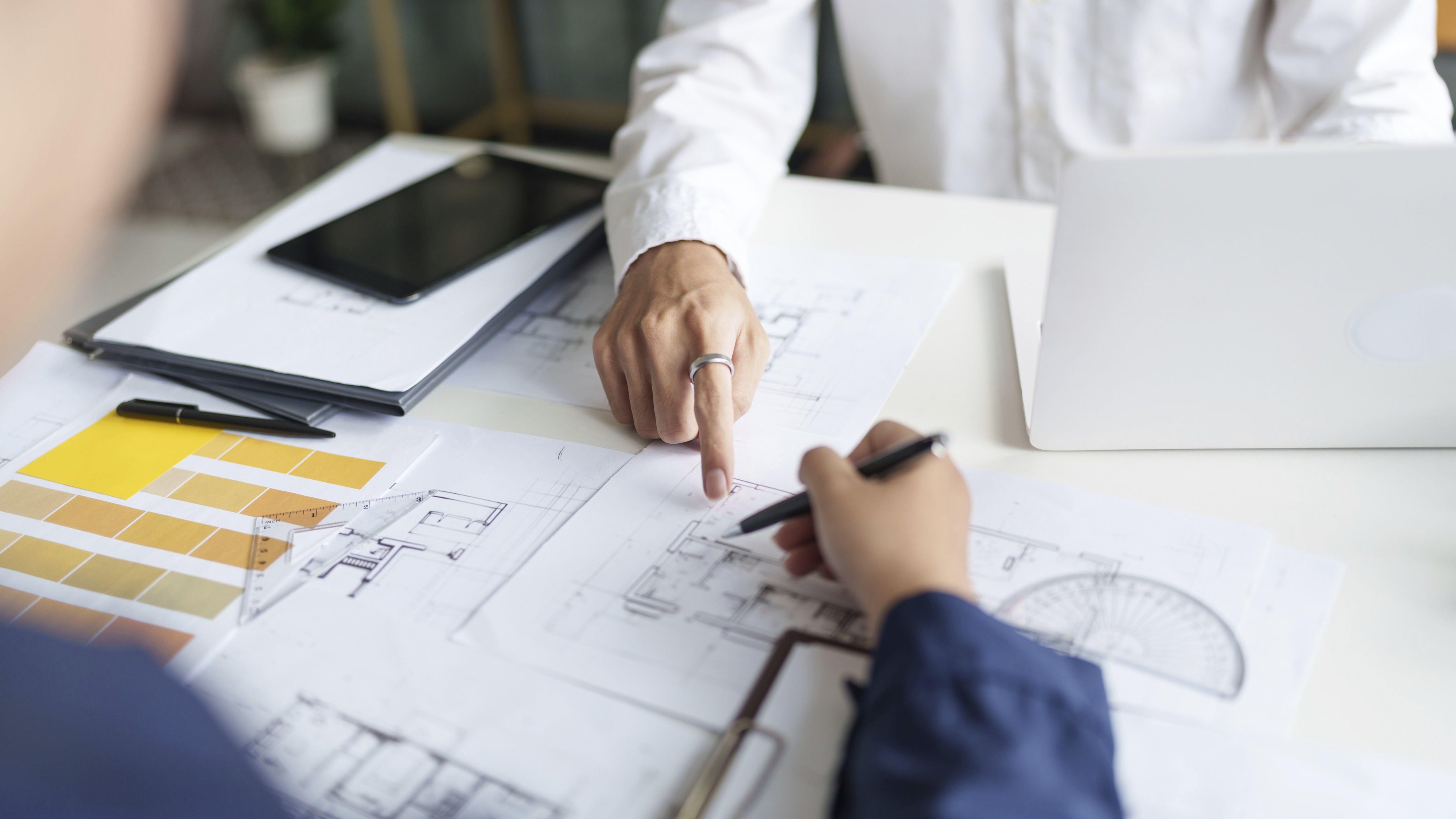 Detailed architect drawings for a planning project (Alamy/PA)