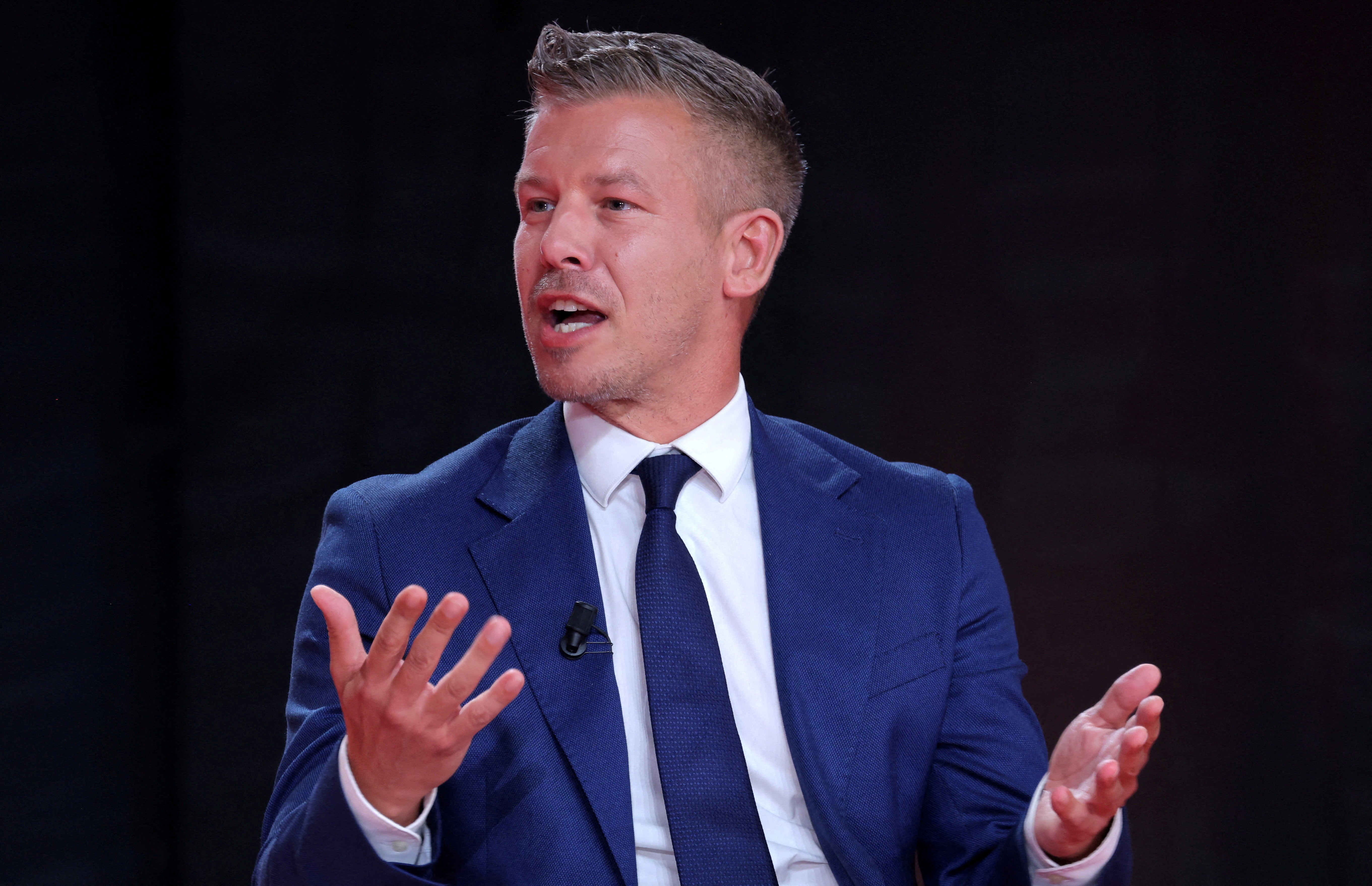 Hungary's Prime Minister Peter Magyar takes part in the leaders panel on the opening day of Bled Strategic Forum in Bled, Slovenia, August 31, 2026. REUTERS/Borut Zivulovic/File Photo (Reuters)
