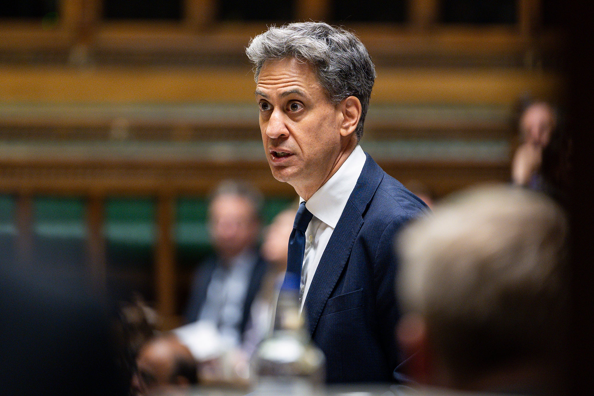 Foreign secretary Ed Miliband announced the sanctions on Tuesday (House of Commons)