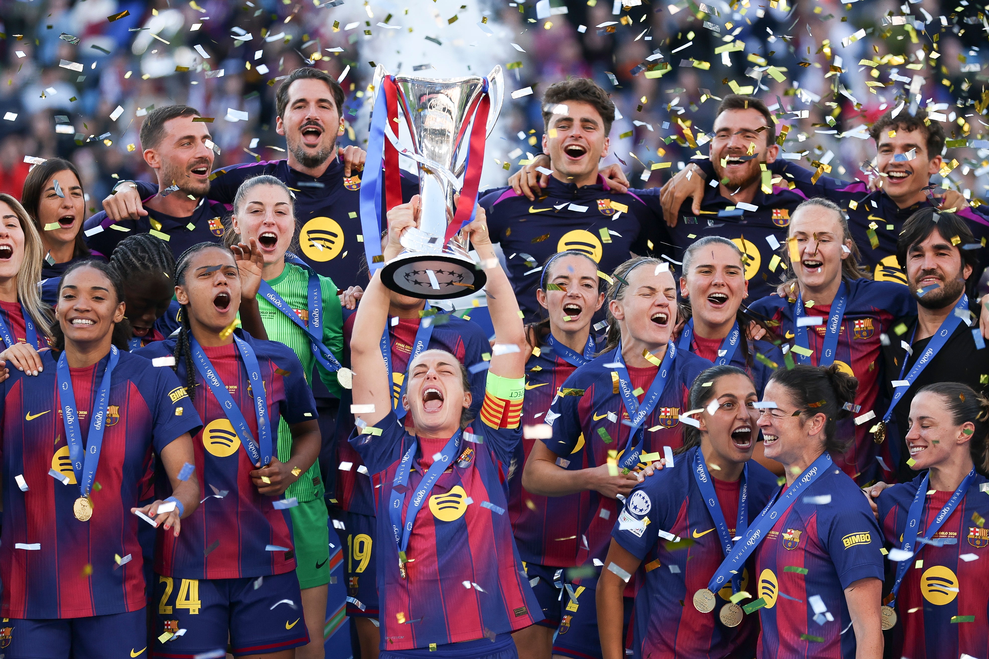 Barcelona won the Women’s Champions League for the third time in four years