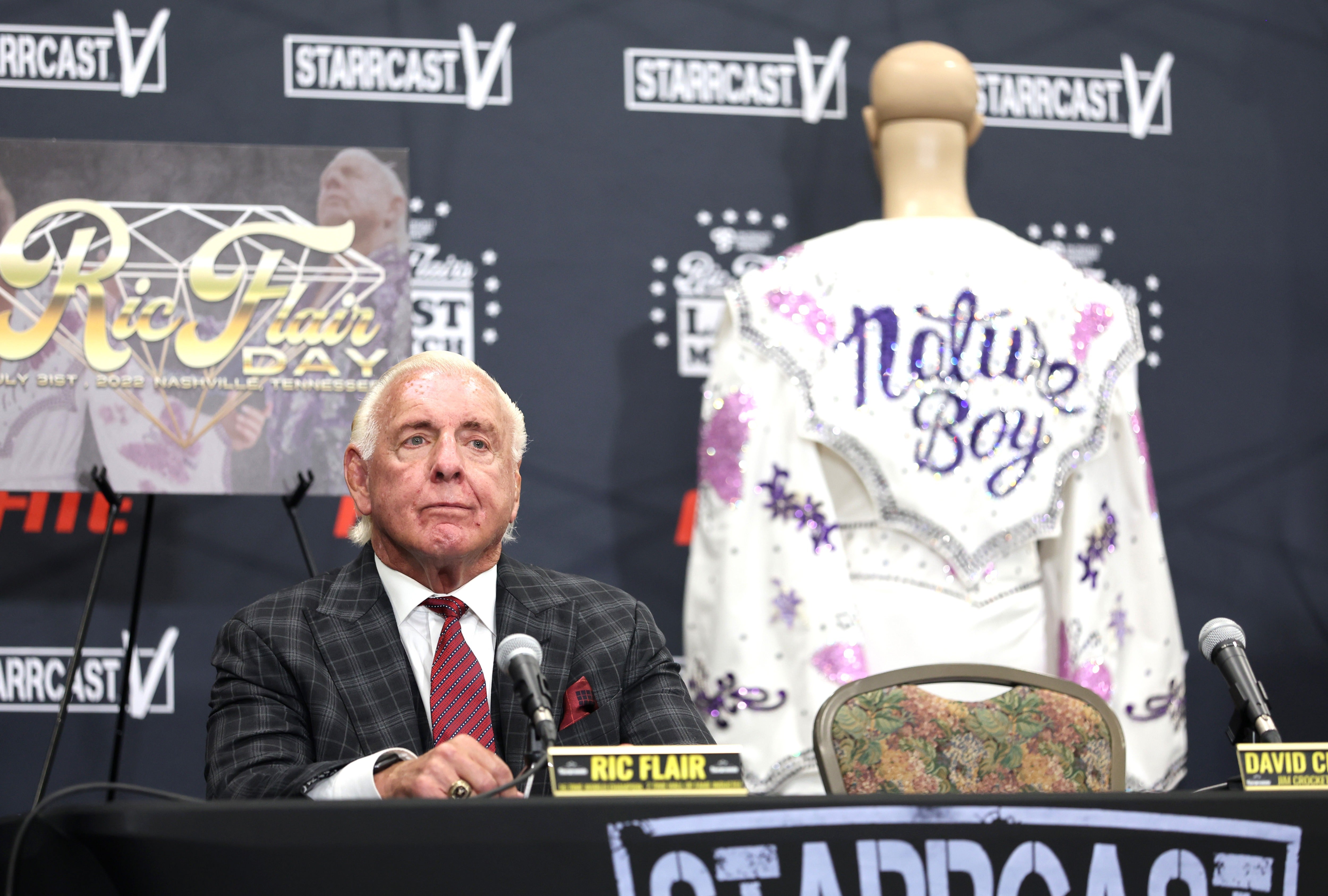 Pro wrestling legend Ric Flair says in court papers that he was duped by an online talent management agency and is now seeking a minimum of $10 million