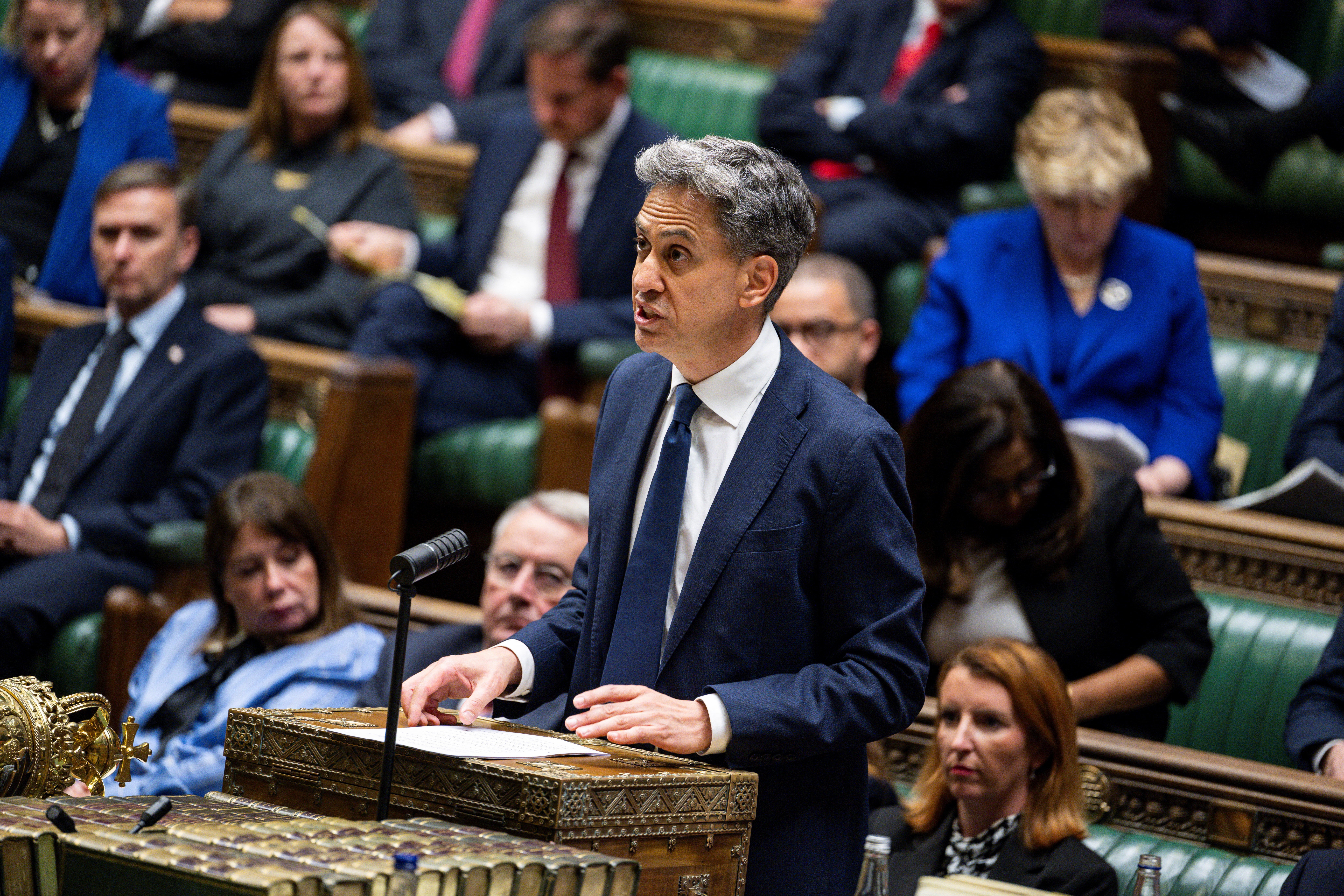 Ed Miliband has rejected the suggestion he has put British Jews at risk (House of Commons)