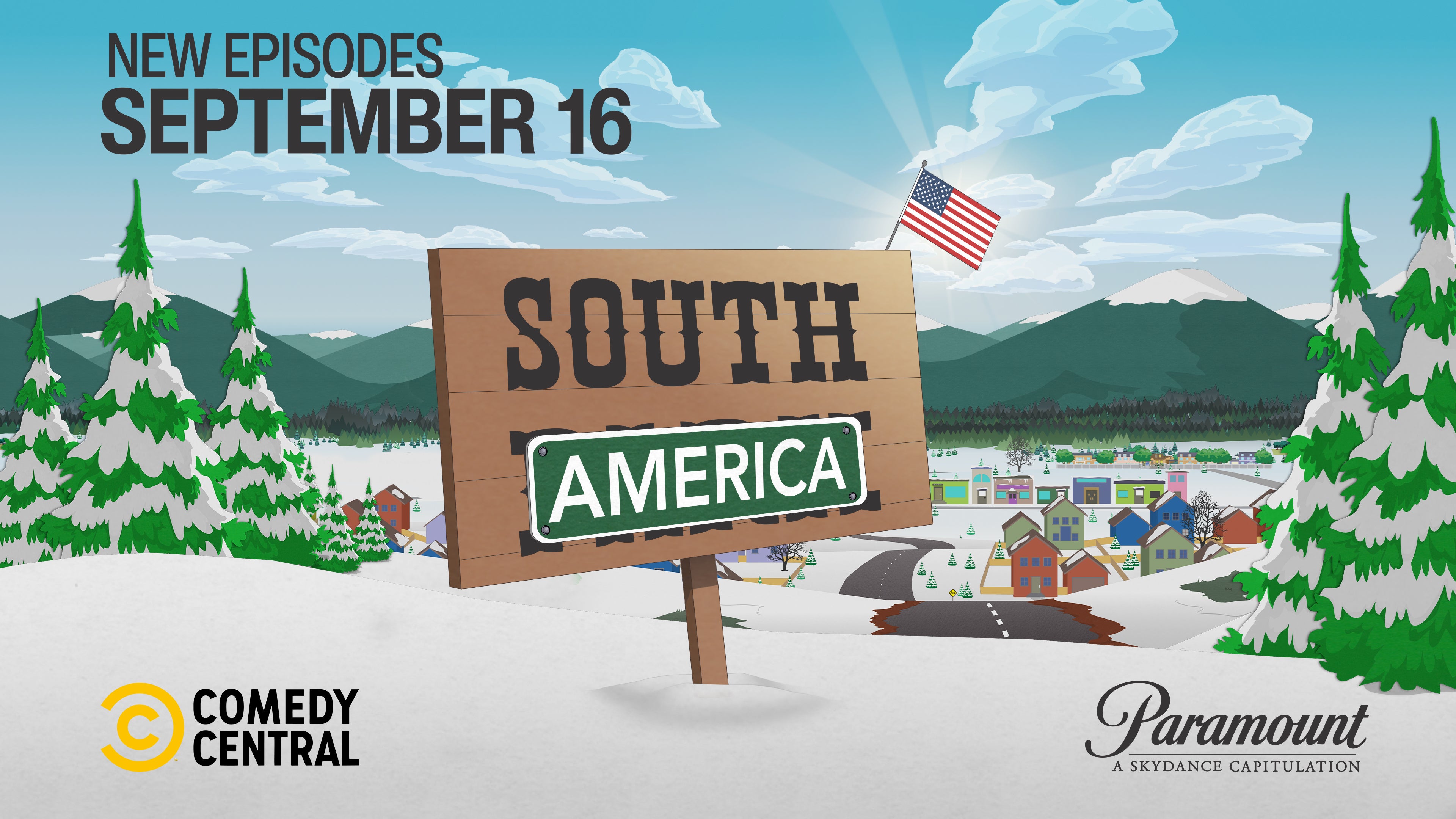 The creators of 'South Park' say they are renaming their show 'South America' (Comedy Central/Paramount)