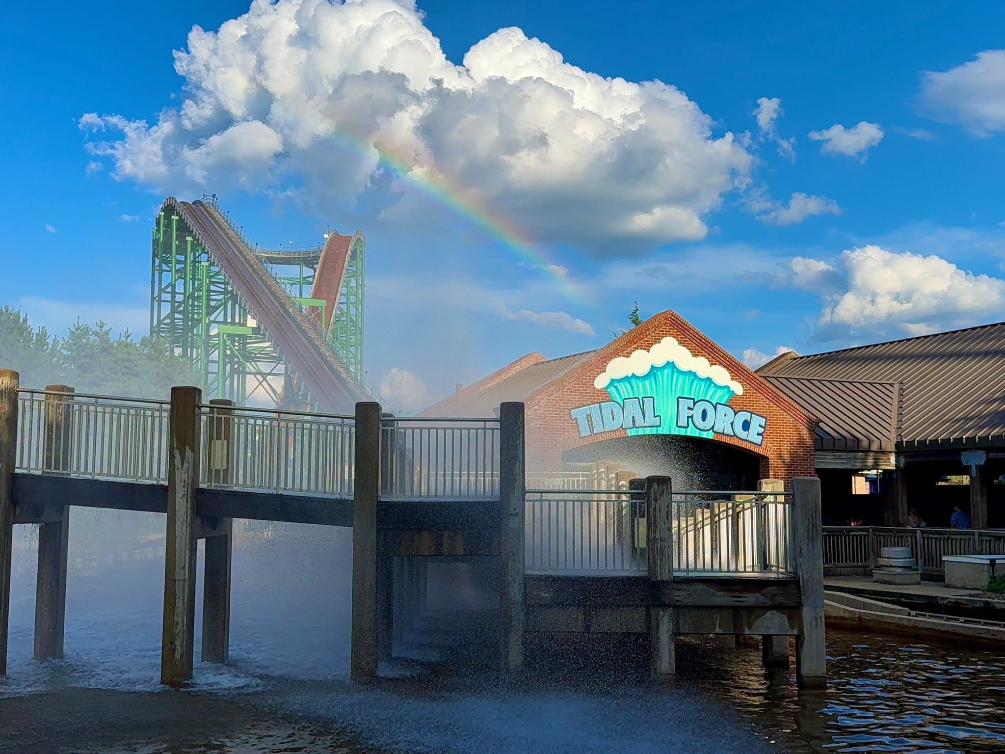 Tidal Force, which carried guests in a boat up 100 feet before dropping them down at speeds exceeding 50 mph, closed at the end of Monday