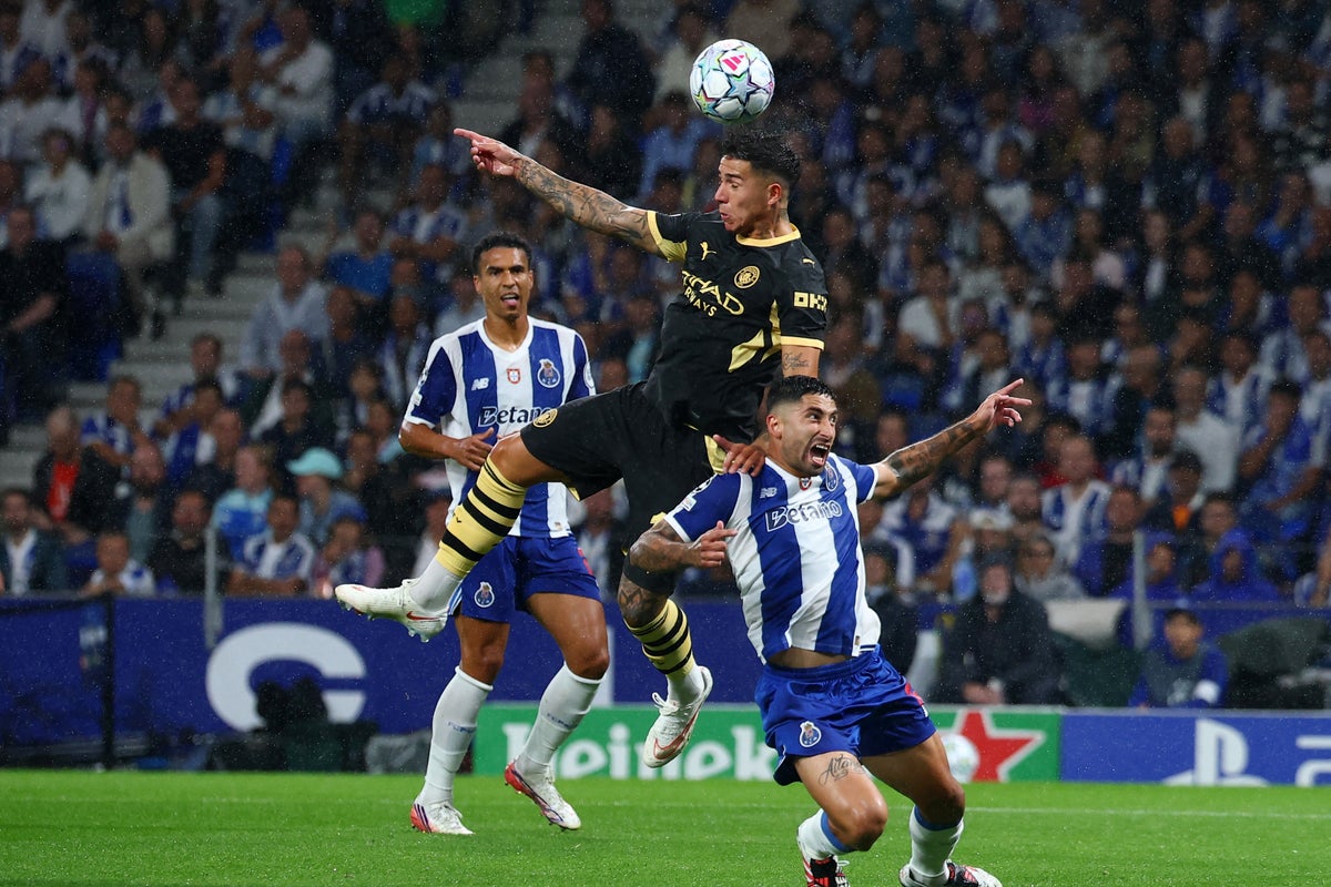 Porto v Man City LIVE: Haaland goes close in tight start to Champions League opener