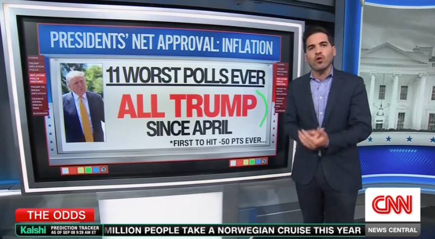 Trump&rsquo;s favorite CNN star delivers &lsquo;worst-ever&rsquo; polling news to him