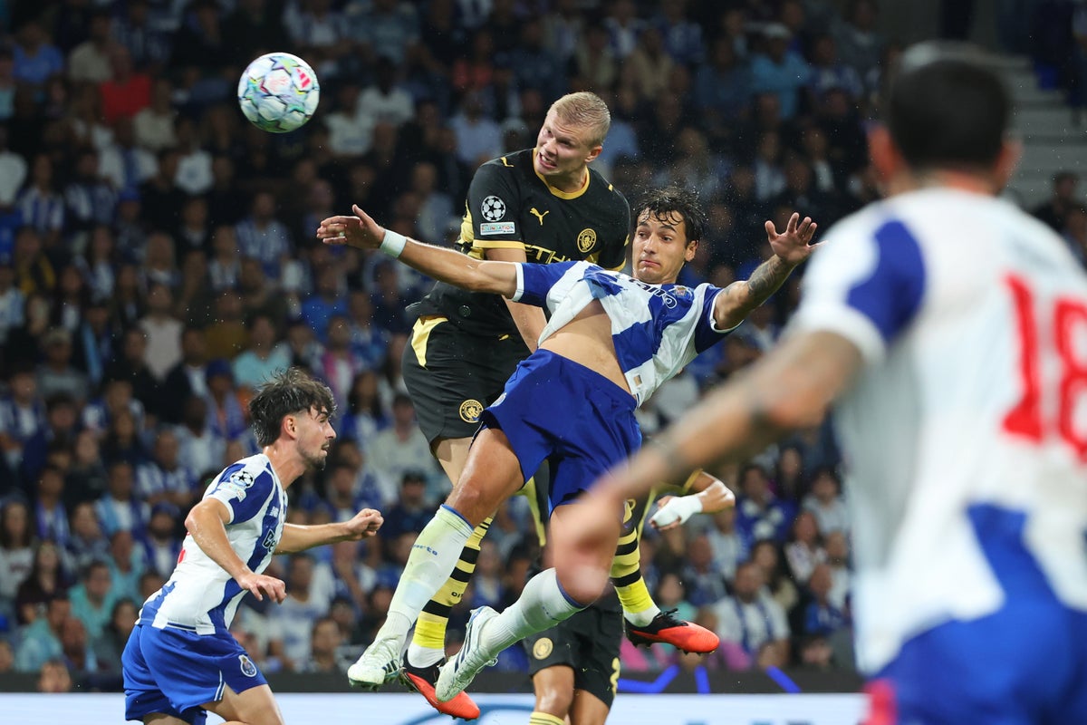 Porto v Man City LIVE: Haaland heads visitors in front in Champions League opener