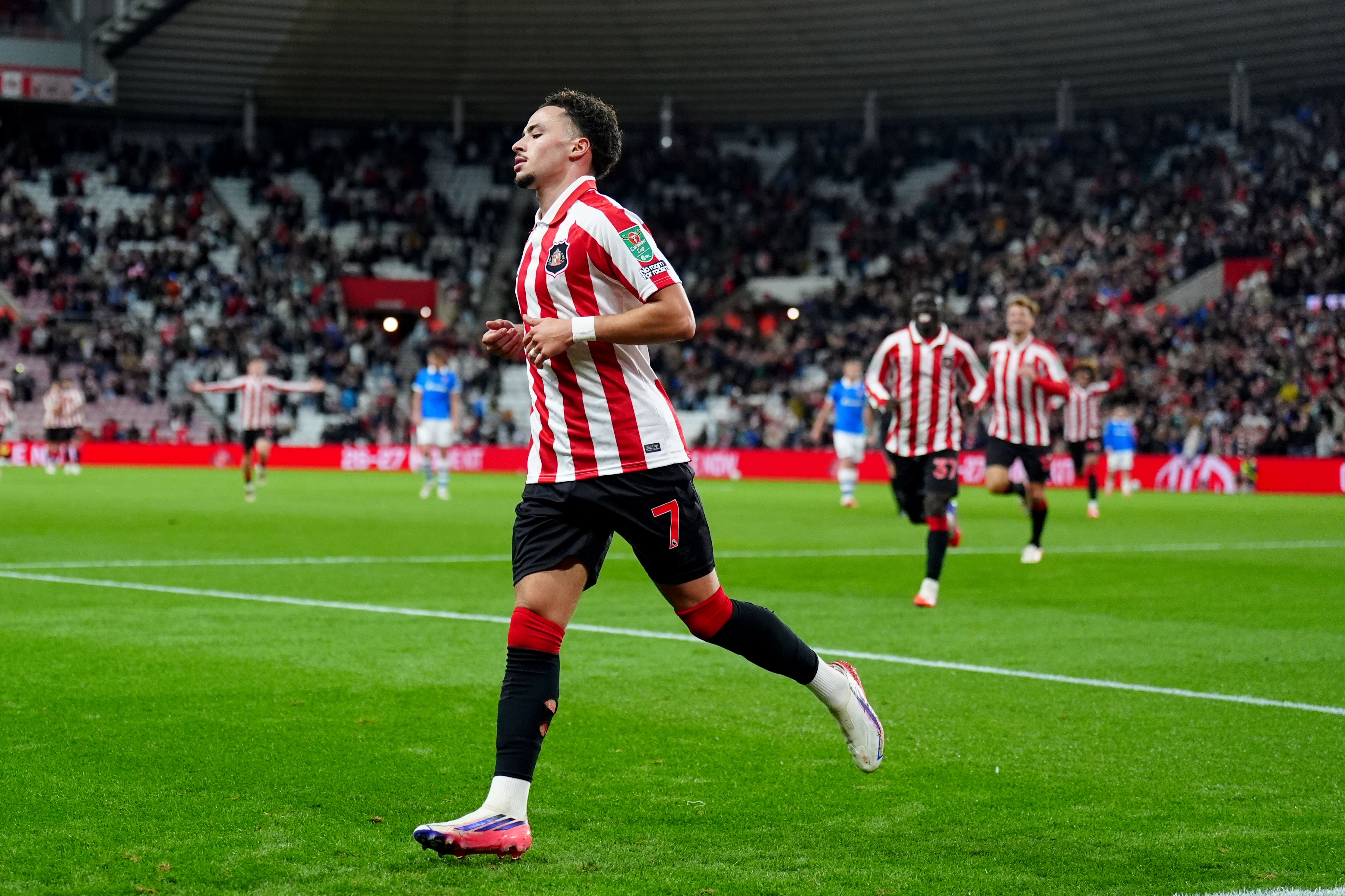 Chemsdine Talbi scored for Sunderland (Owen Humphreys/PA)