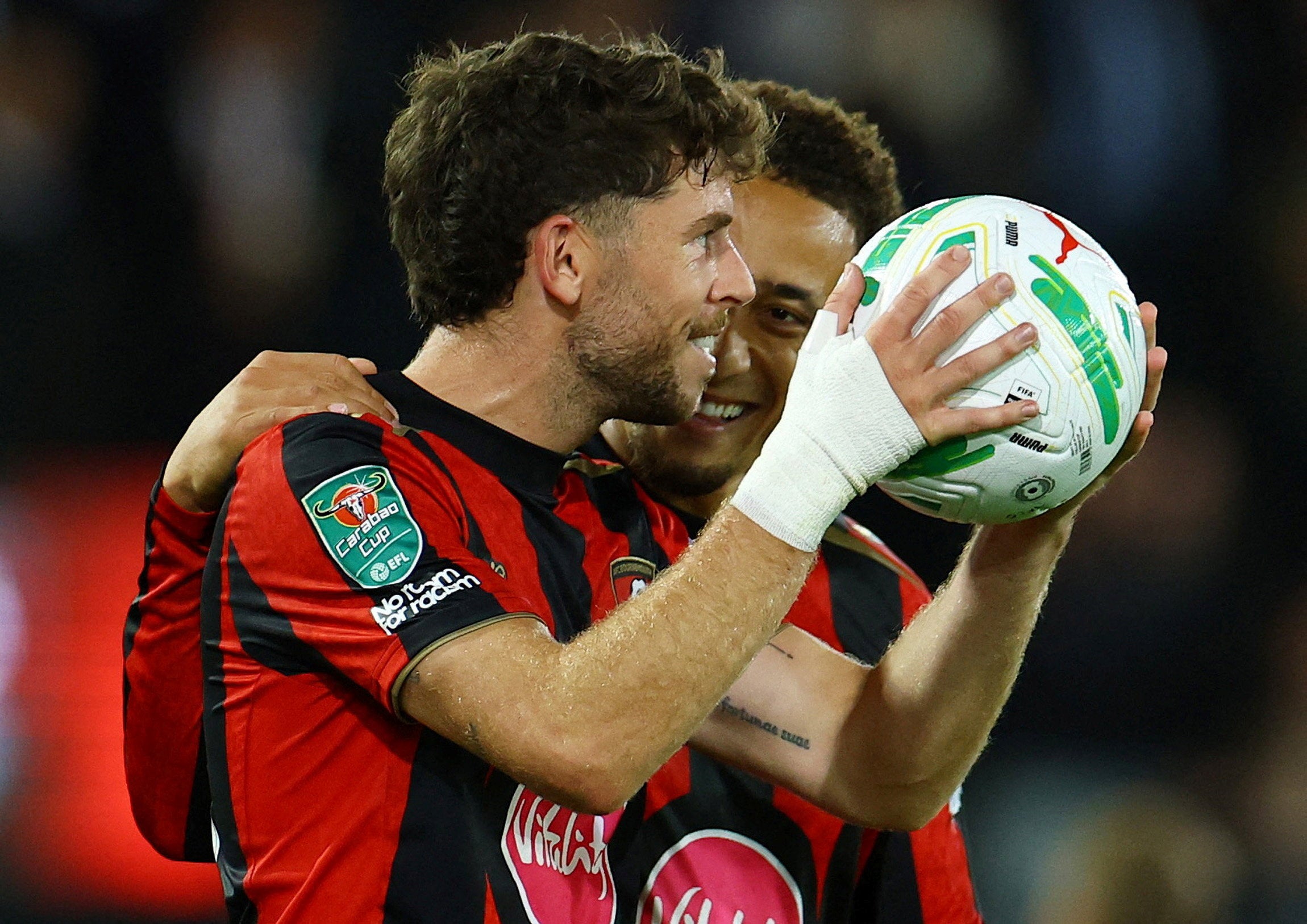 Christie bagged a hat-trick as Bournemouth advanced