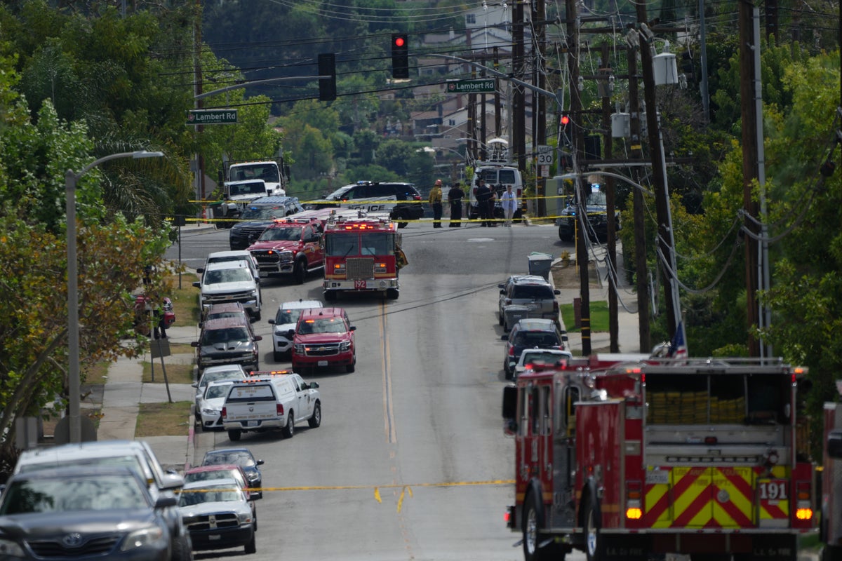 Southern California authorities respond to leak from chemical tank