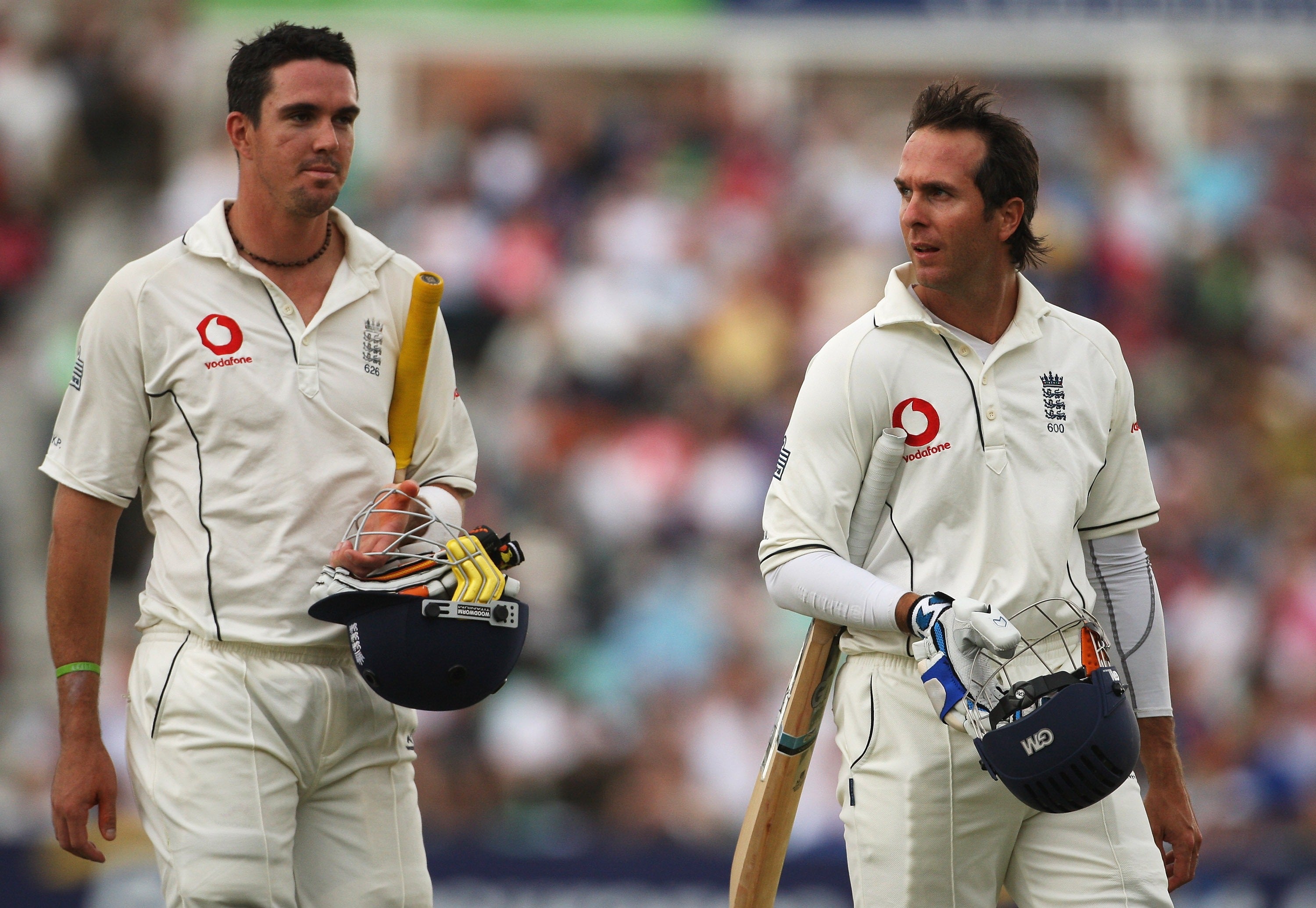 Michael Vaughan (right) and Pietersen (left) played together for England for a number of years (Getty Images)