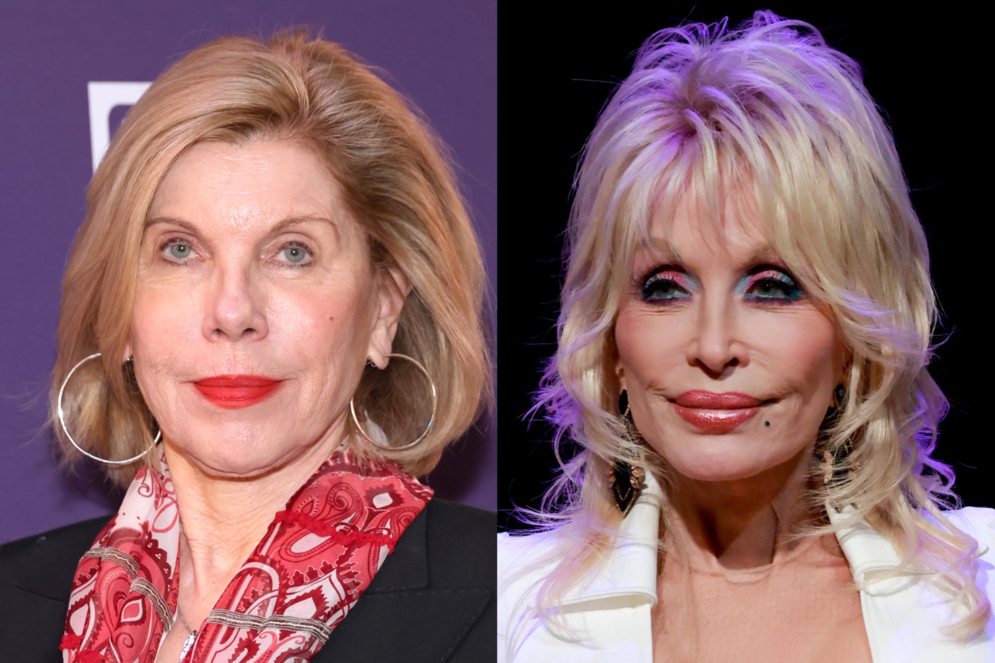 Christine Baranski and Dolly Parton