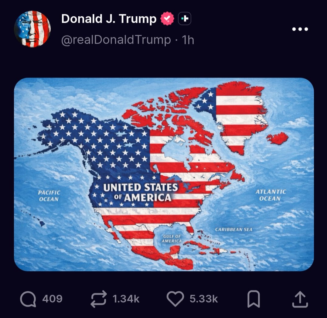 Trump posted the image on his ​Truth Social platform without explanation