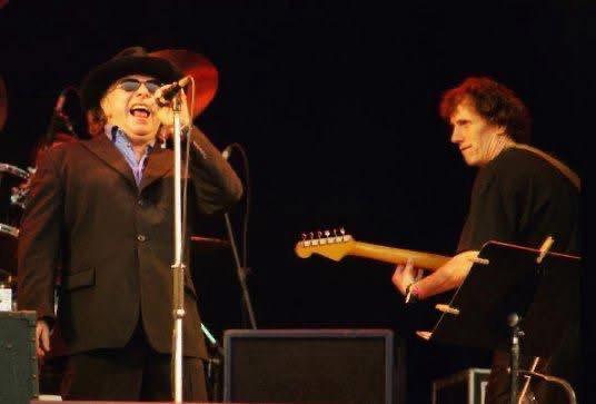 Ronnie Johnson (right) onstage with Van the Man