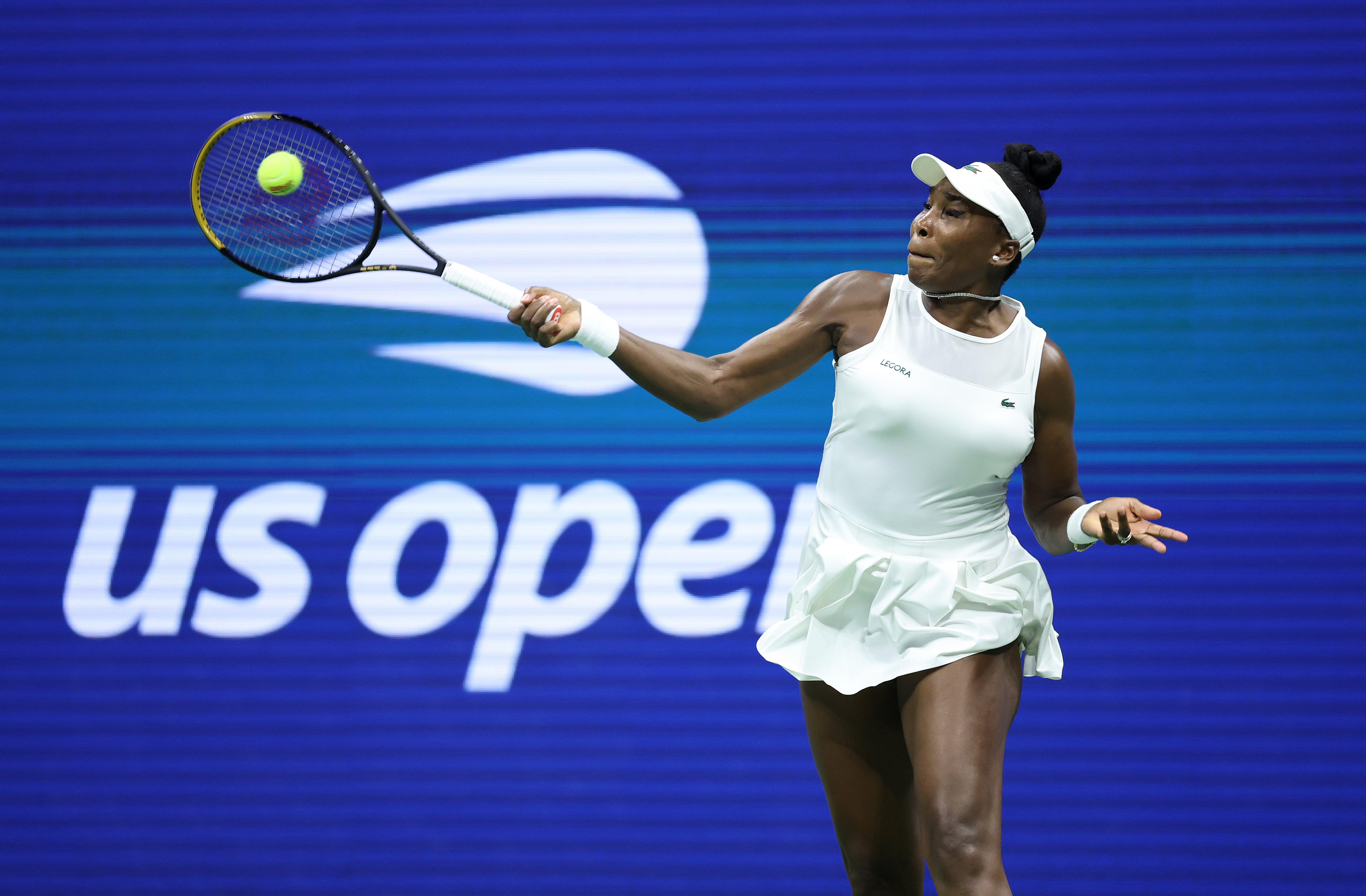 Venus Williams in action at the US Open