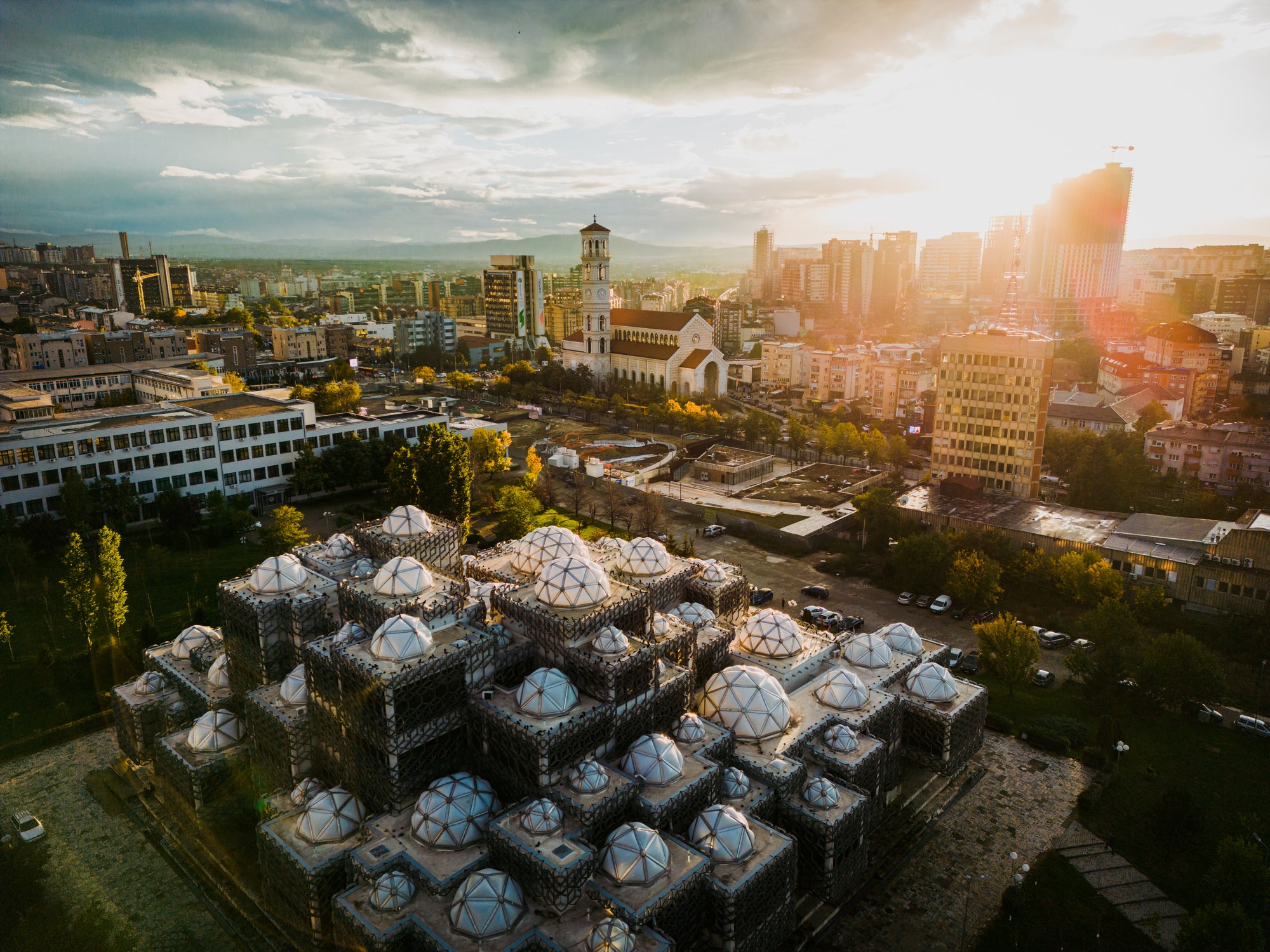 Pristina’s National Library is one of the city’s most impressive buildings