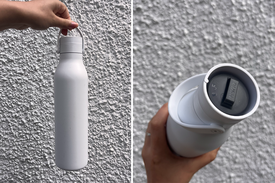 There’s a time-saving press-to-close lid (Lois Borny/The Independent)