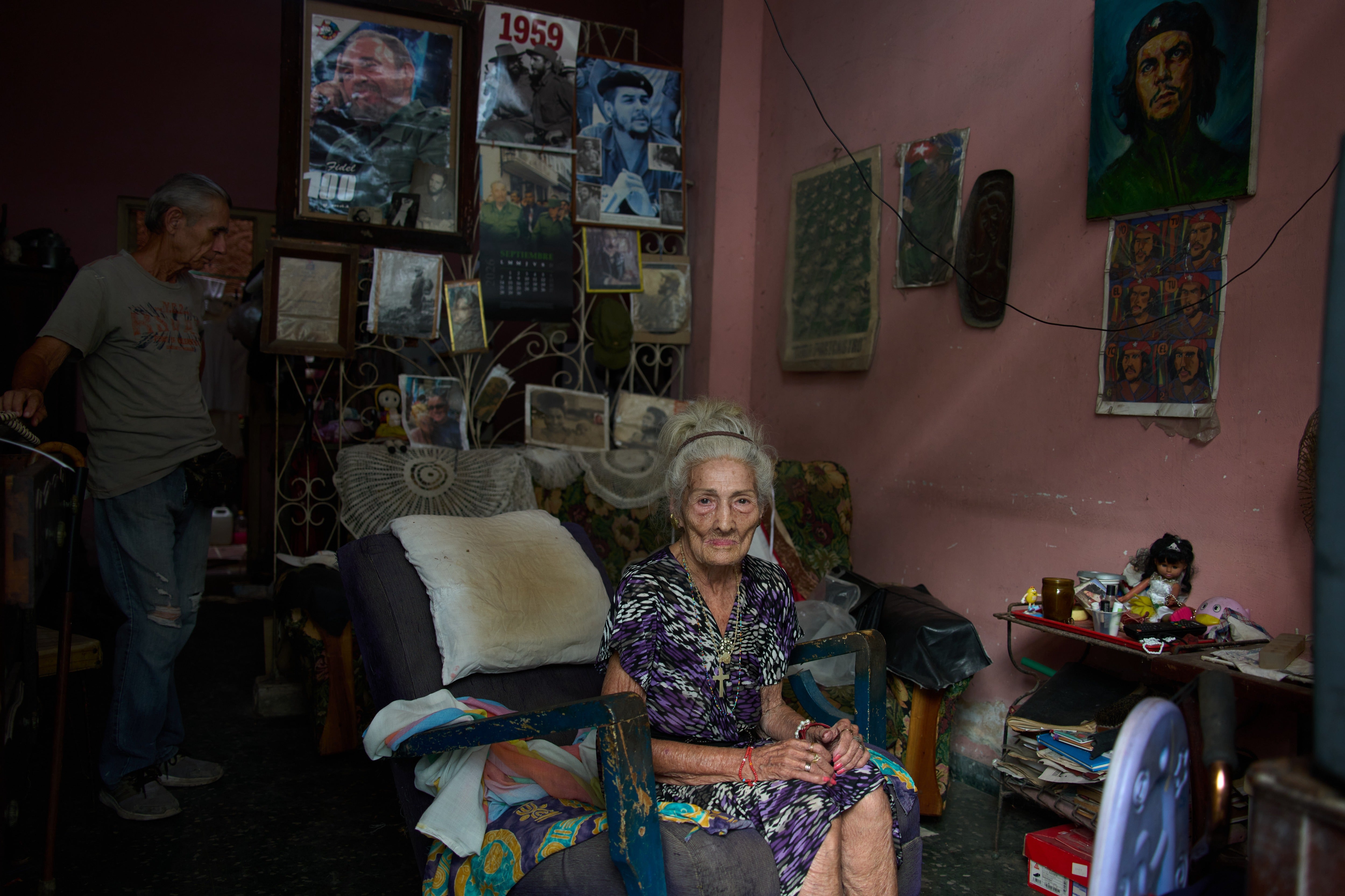 Many Cubans, like 70-year-old José Manuel Borroto Díaz and his 93-year-old mother Teresita del Rosario González Ricardo, say the only thing that keeps them going is family