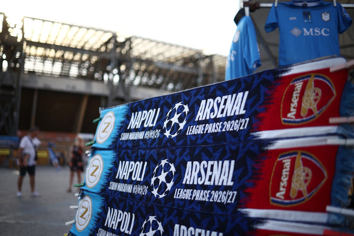 Napoli v Arsenal LIVE: Arteta’s side begin Champions League quest with tricky test in Italy