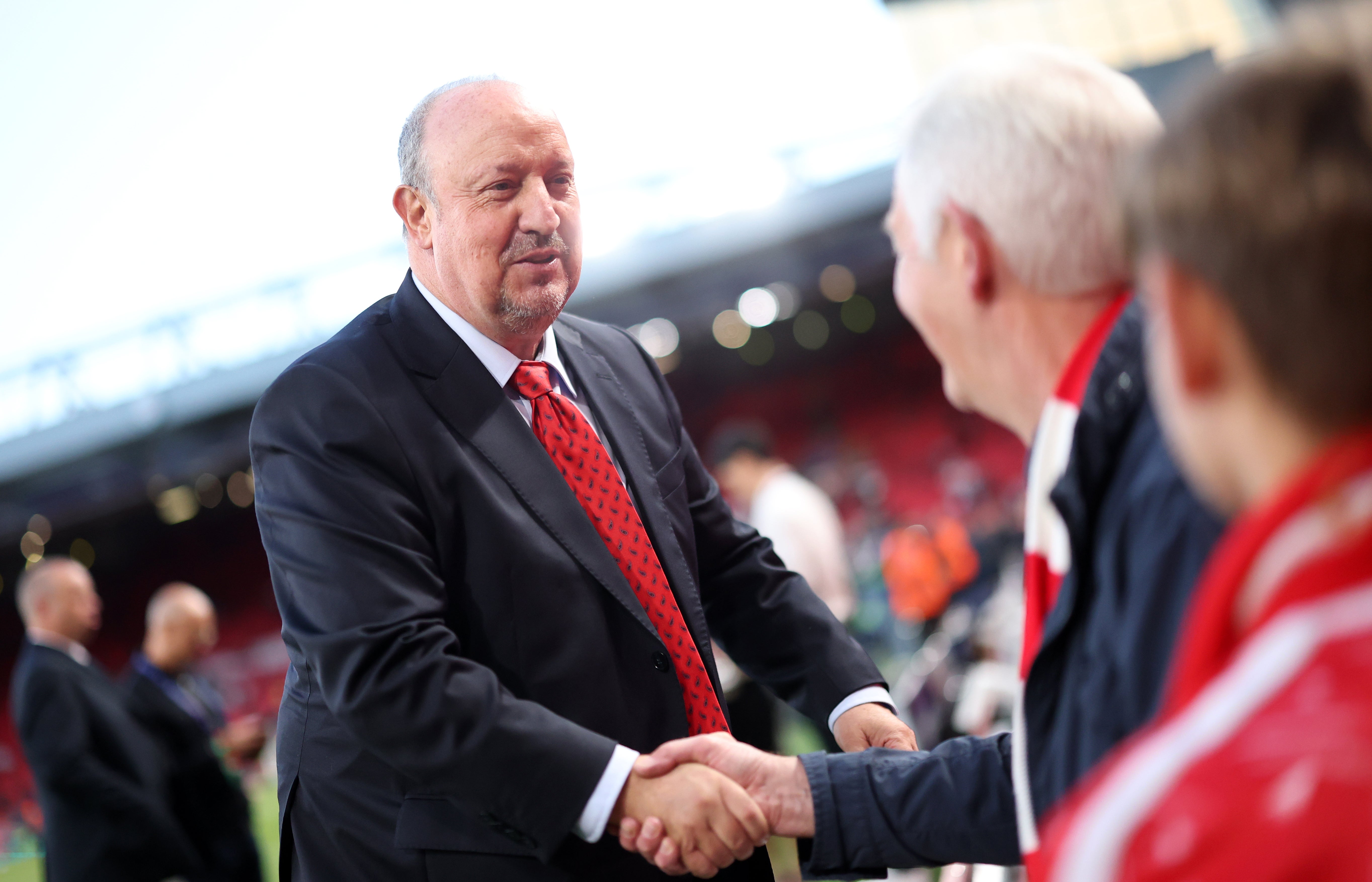 Ex-Liverpool manager Rafael Benitez is in attendance