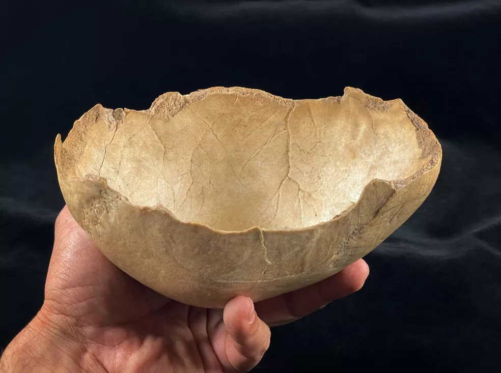 Neolithic skull cup from Carigüela Cave