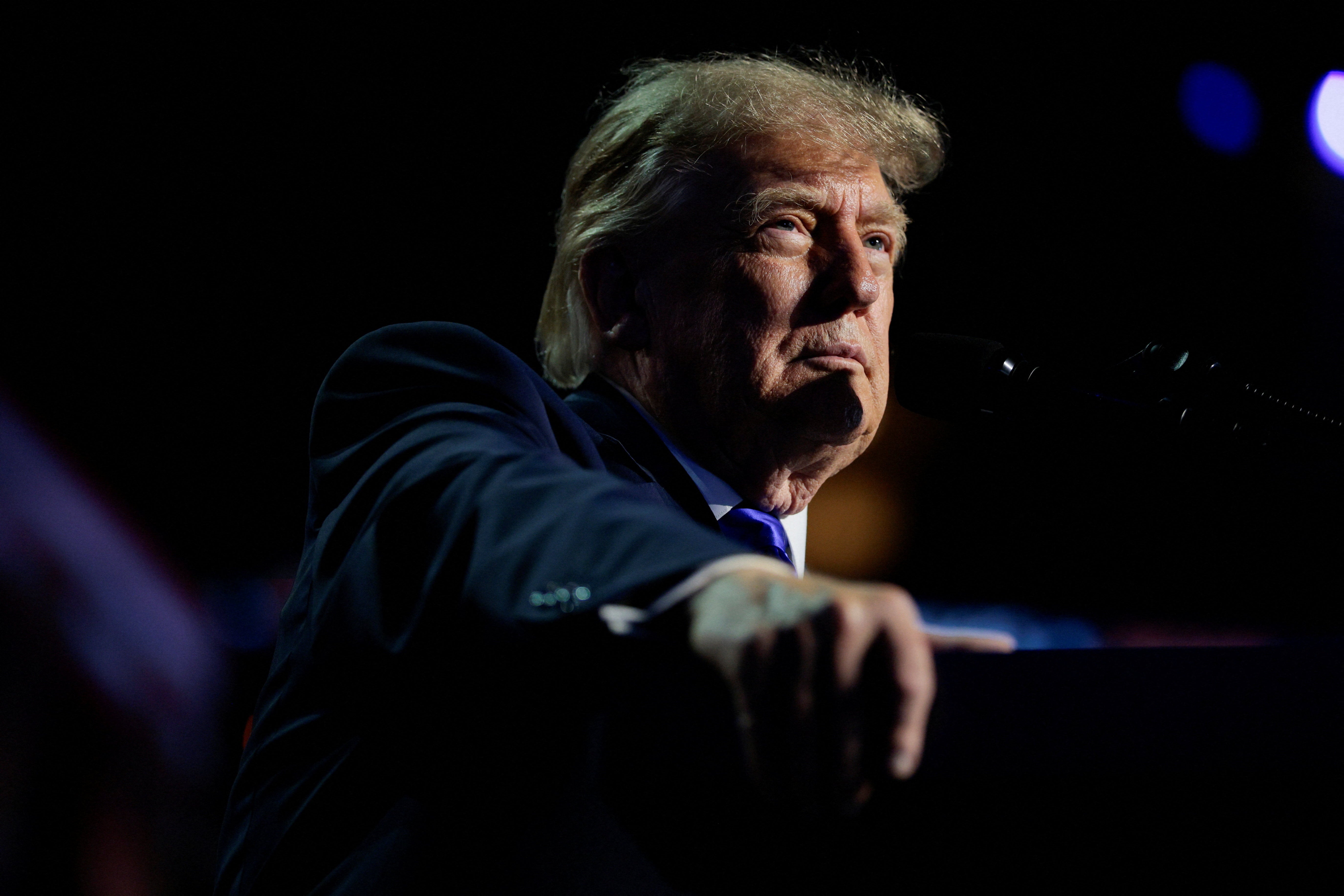 Donald Trump attacked Iran and made a bizarre reference to Mohamed Al-Fayed during his remarks on Wednesday