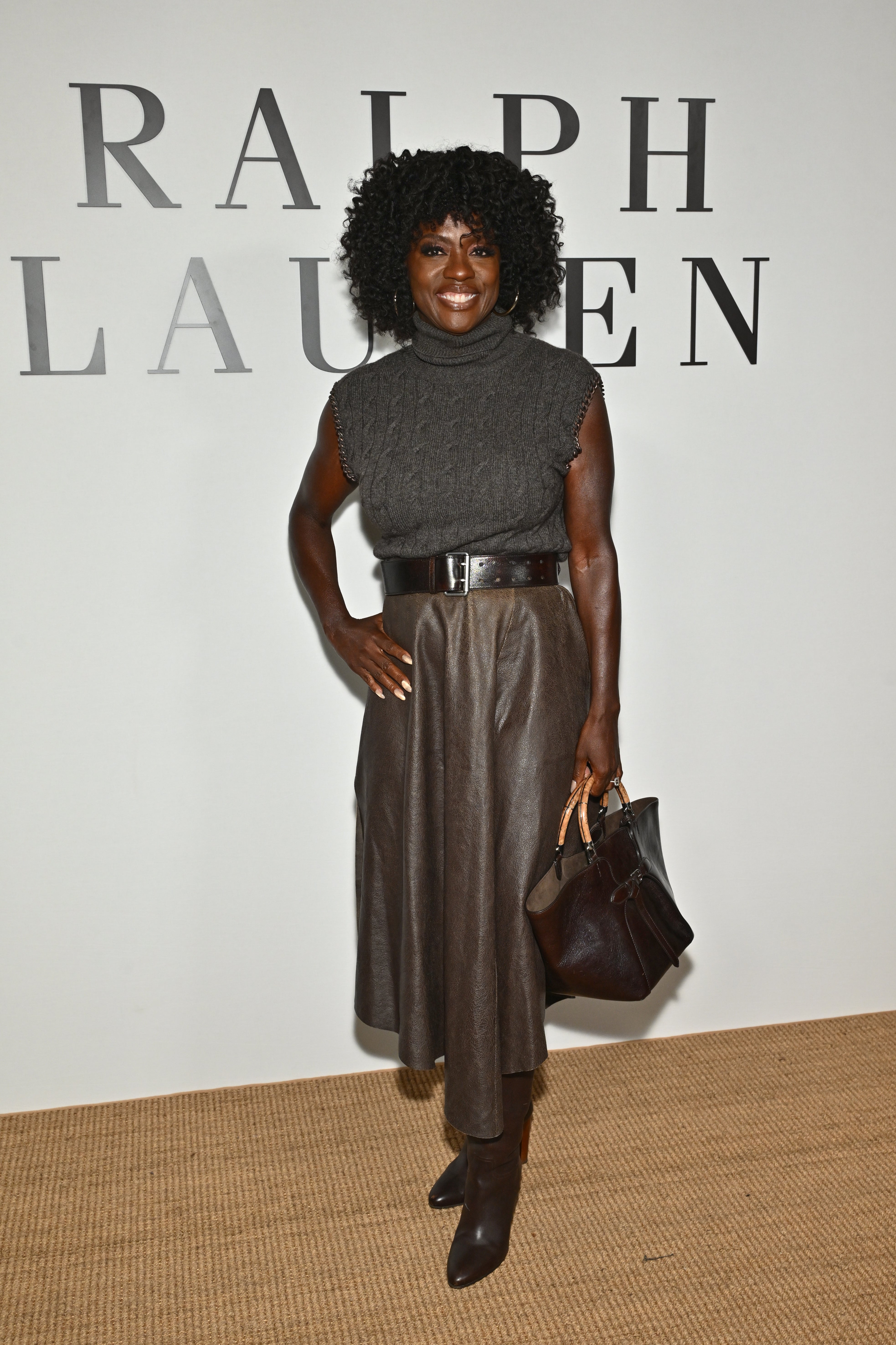 Viola Davis was front row at Ralph Lauren (Evan Agostini/AP)