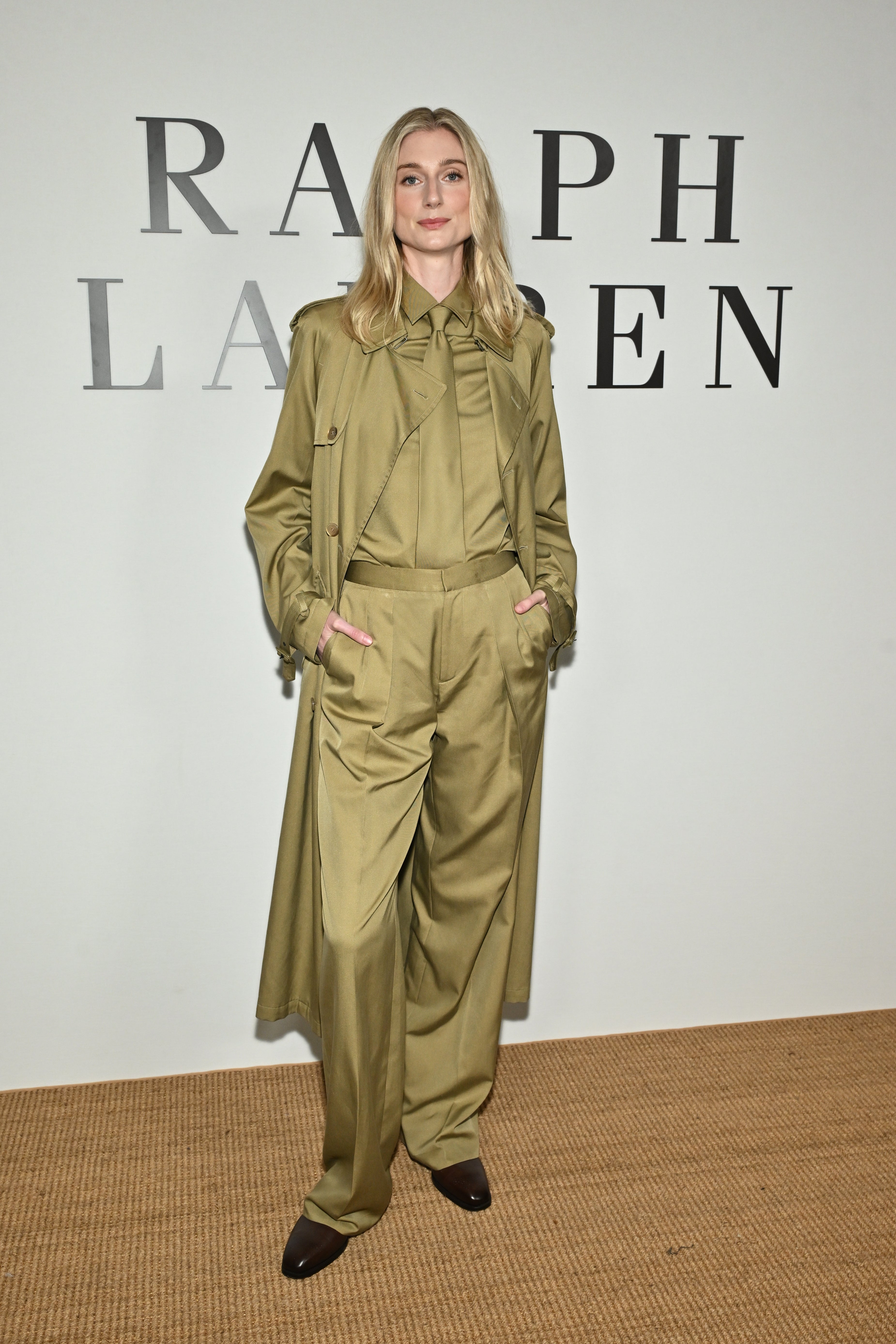 Elizabeth Debicki wore masculine tailoring for the show (Evan Agostini/AP)