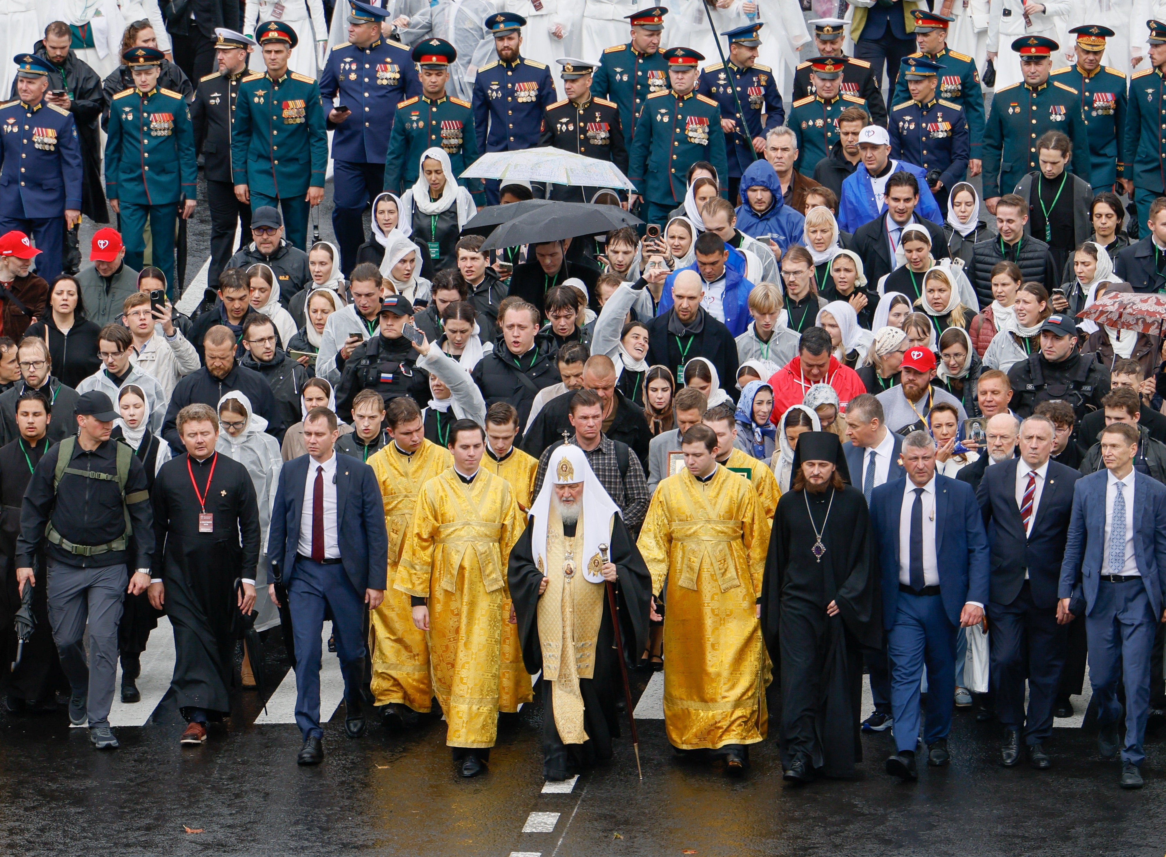 Patriarch Kirill of Moscow and All Russia leads a citywide procession marking the Feast of the Moscow Saints, in Moscow, Russia, September 6, 2026