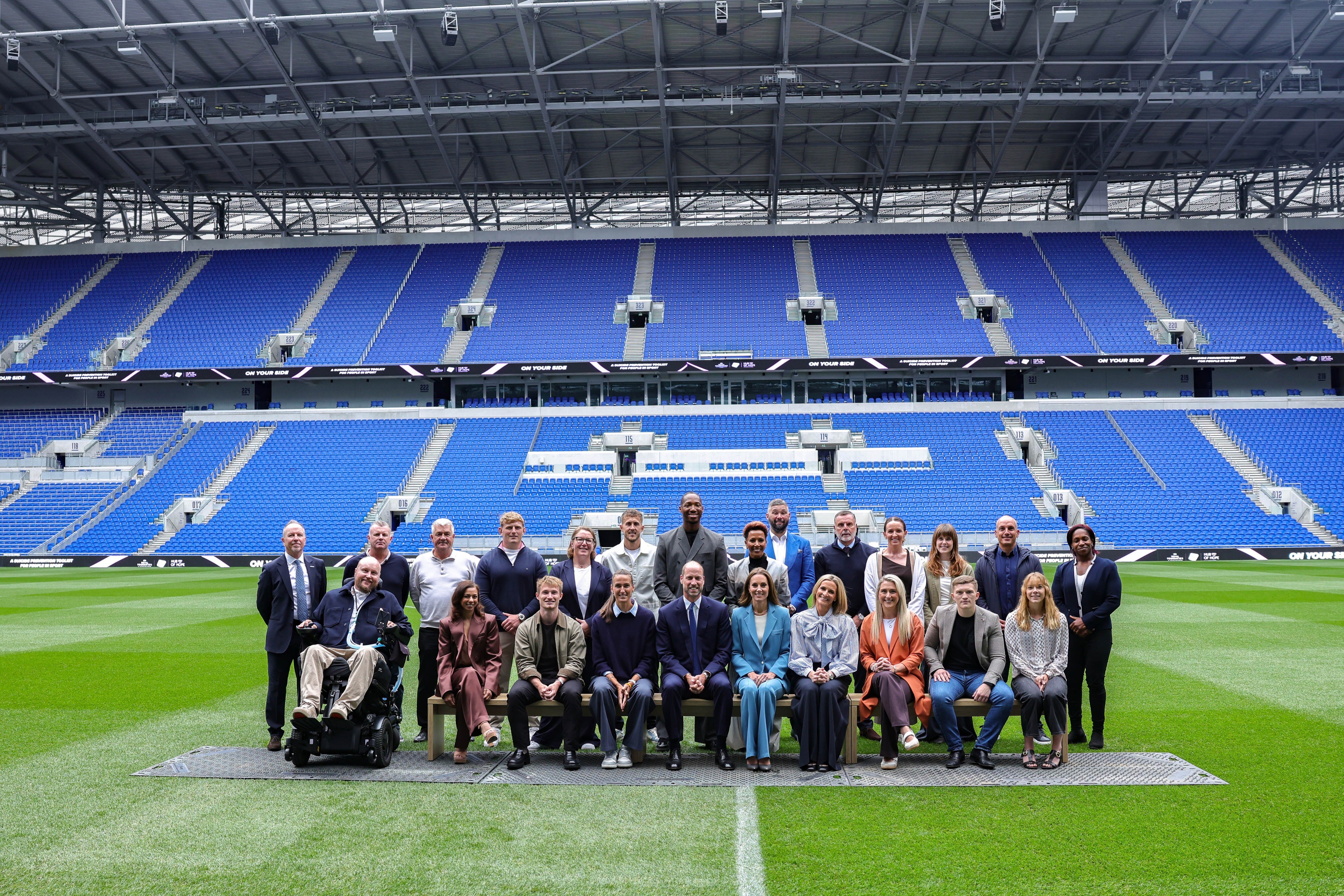 The royal couple were joined by leading figures across the sporting world at the Everton stadium (Andrew Parsons / Kensington Palace)