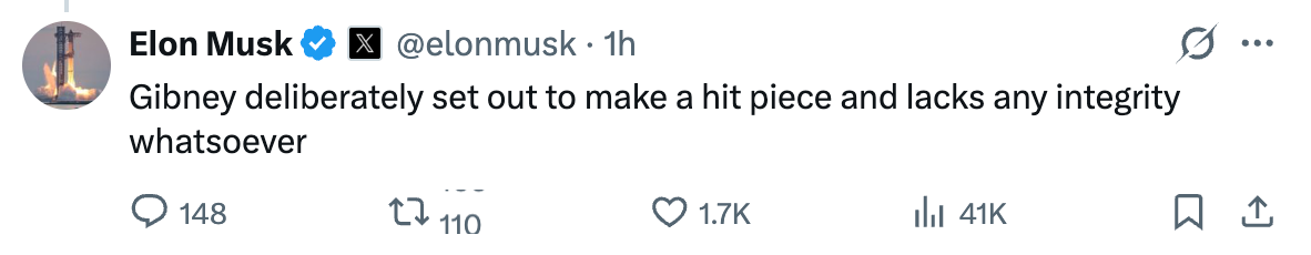 Elon Musk has said the new documentary about him is a ‘hit piece’