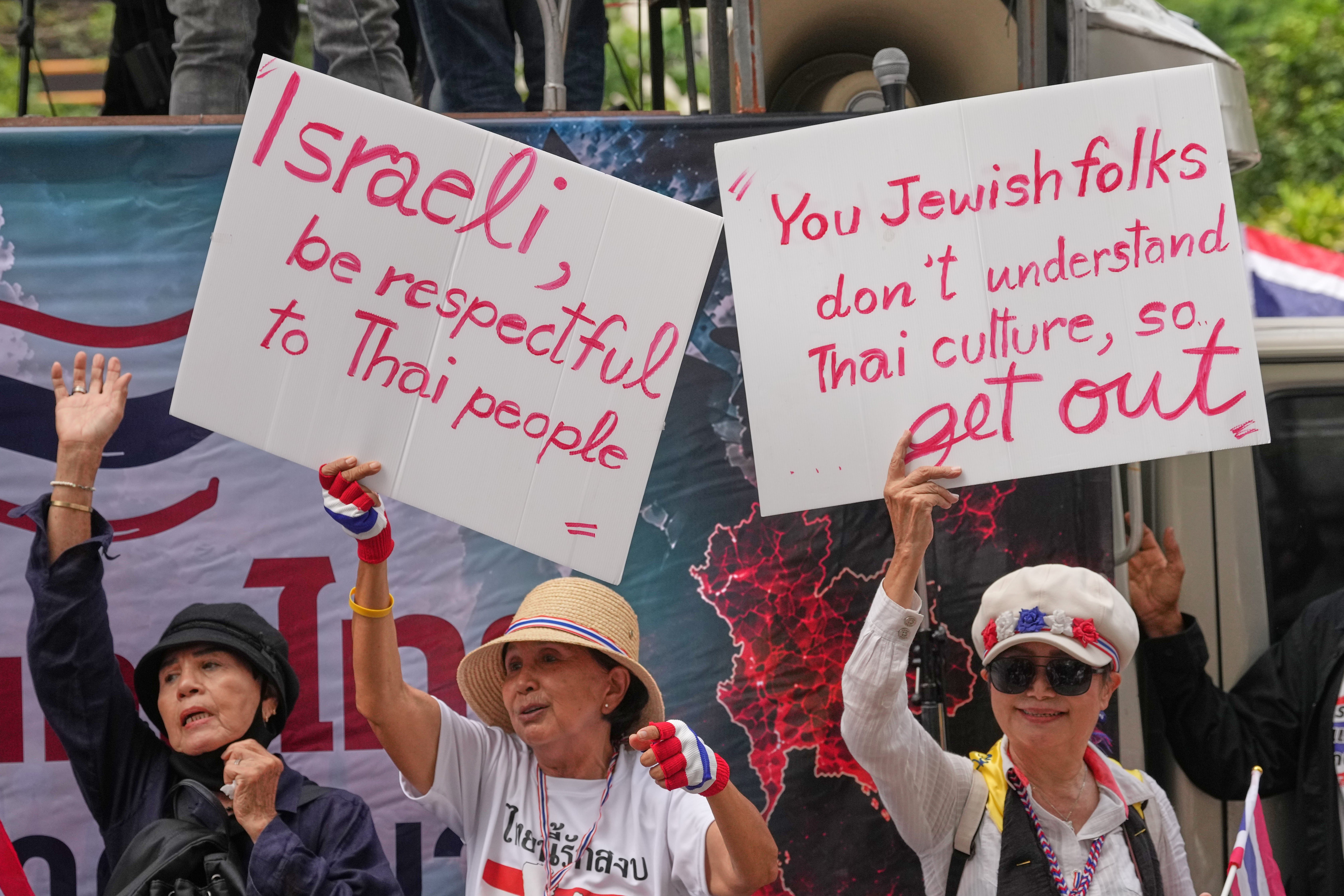 TAILANDIA-ISRAEL-PROTESTA