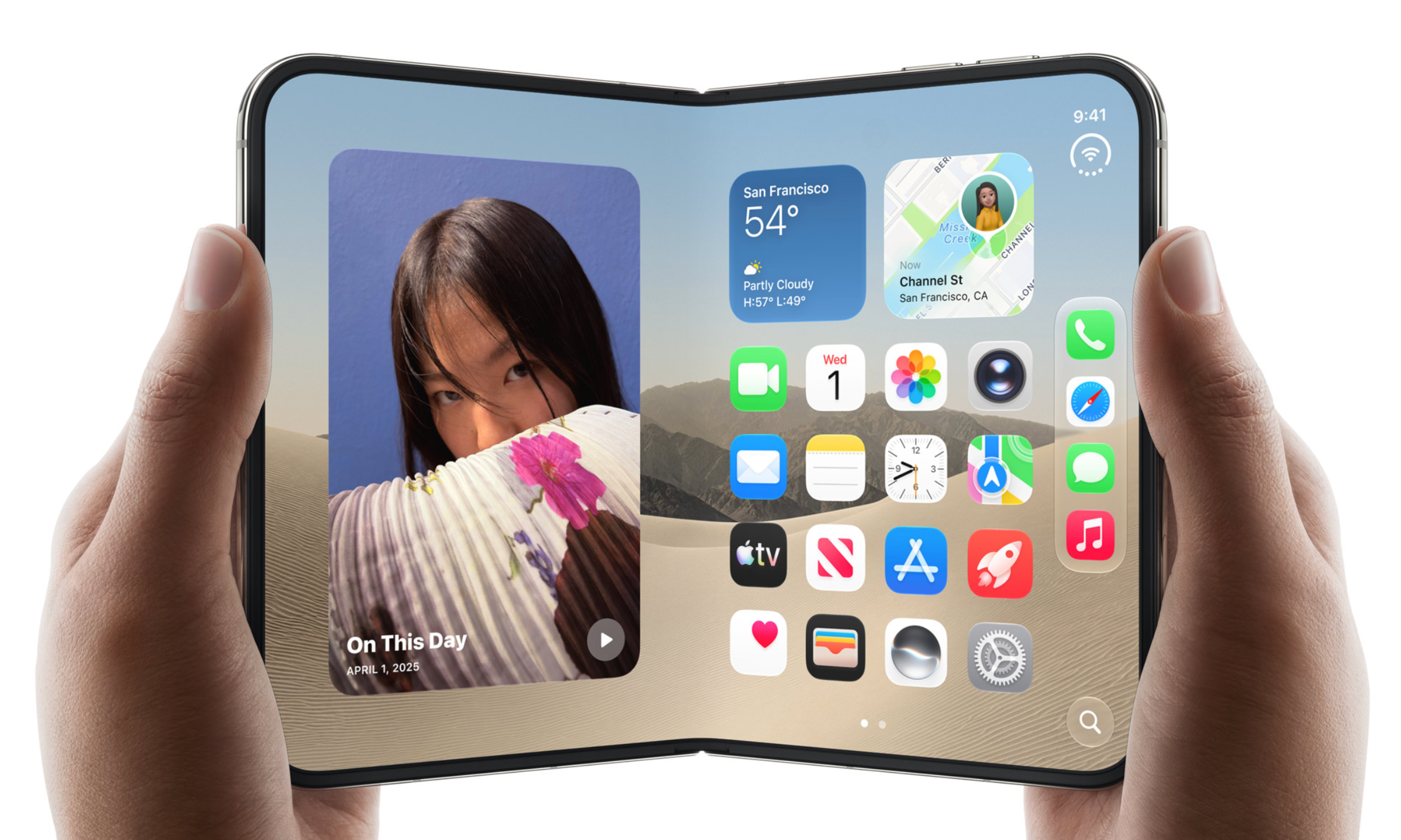 The iPhone Duo is Apple's first foldable phone (Apple)