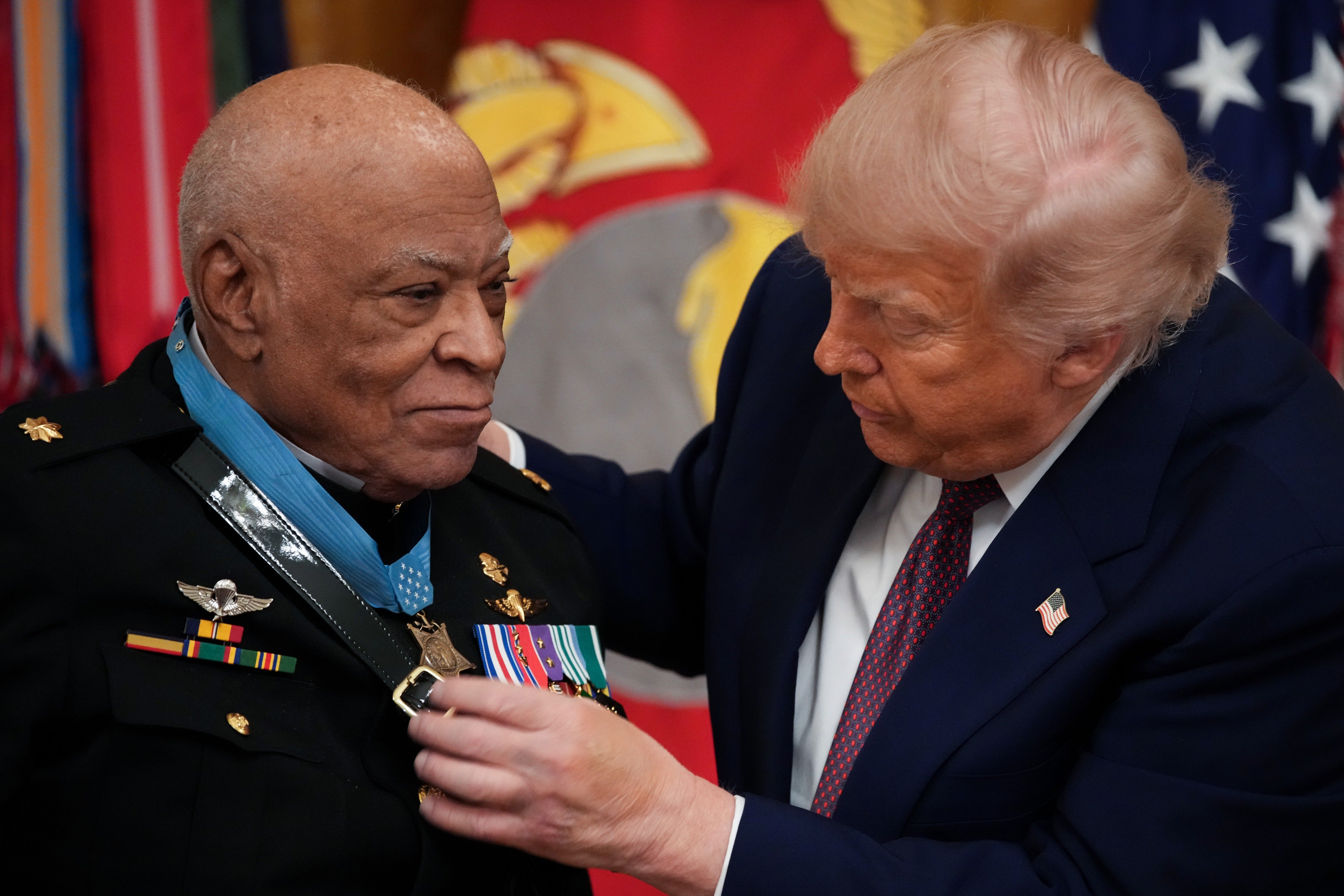 Trump bemoans not being able to give himself the Medal of Honor
