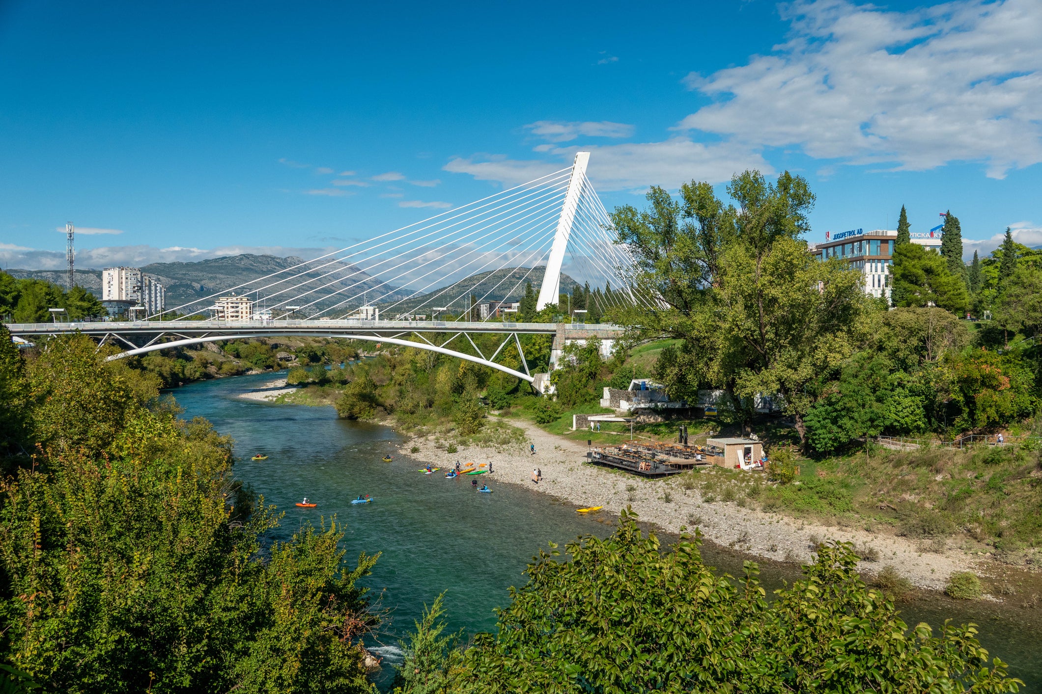 The Millennium Bridge in Podgorica
