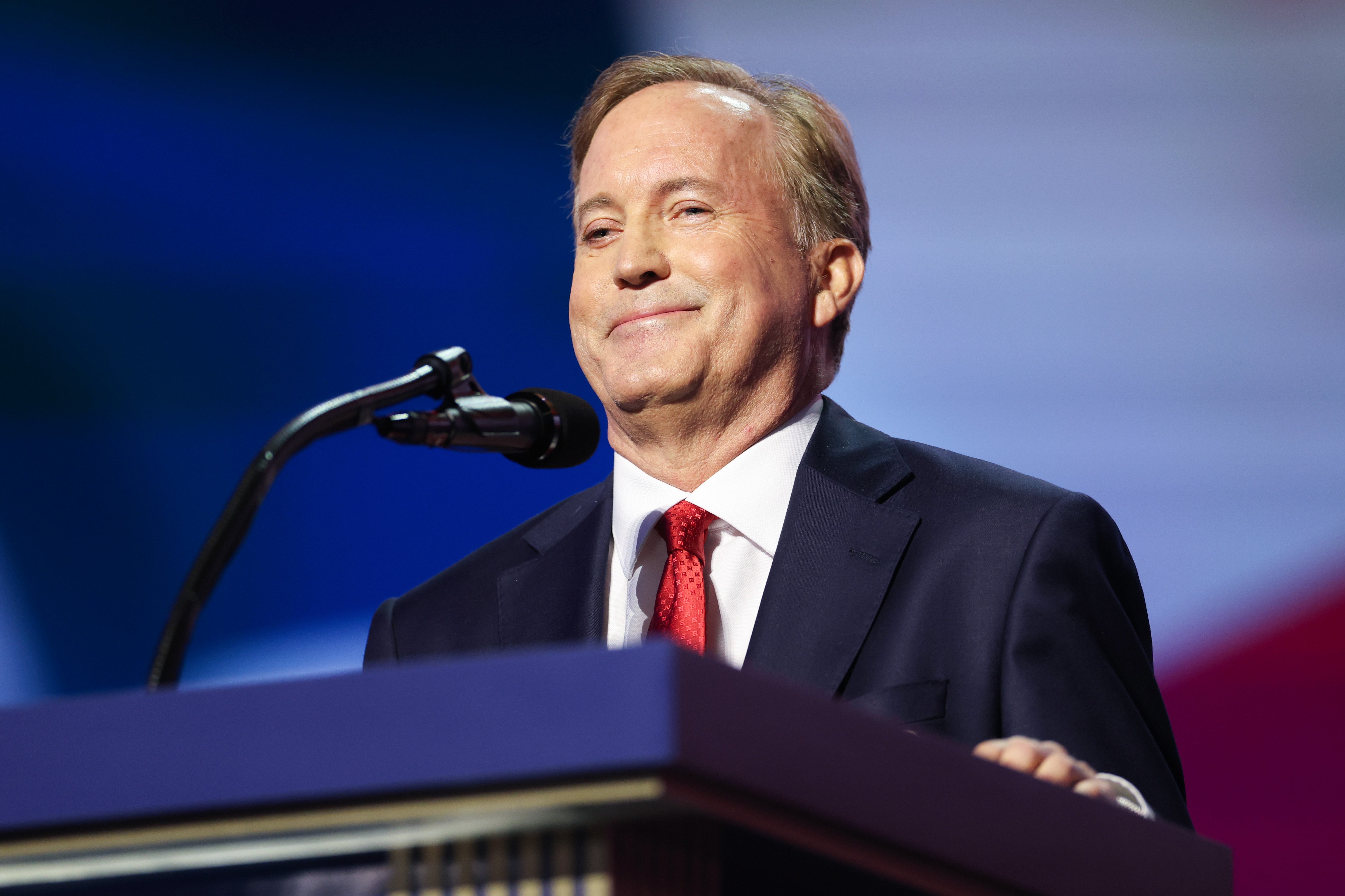 The GOP midterm convention in Texas 'functions as a rescue operation for Ken Paxton', a former Austin mayor told The Independent