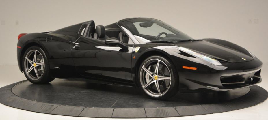 A Ferrari 458 supercar, 2012 edition