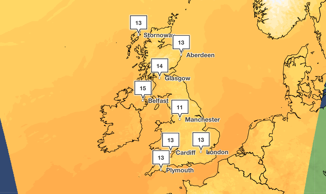 Temperatures are expected to drop this weekend