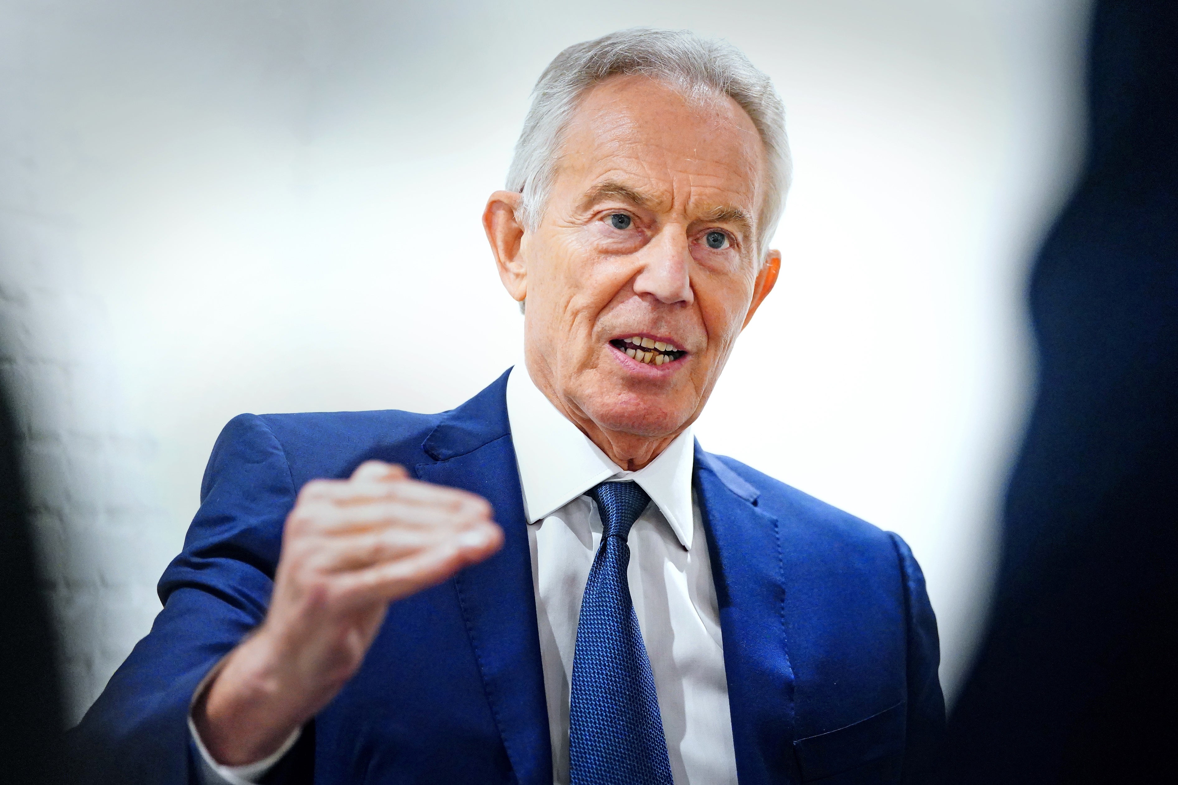 Former prime minister Sir Tony Blair wants Burnham to have am plan to rejoin the EU (Victoria Jones/PA) (PA Archive)